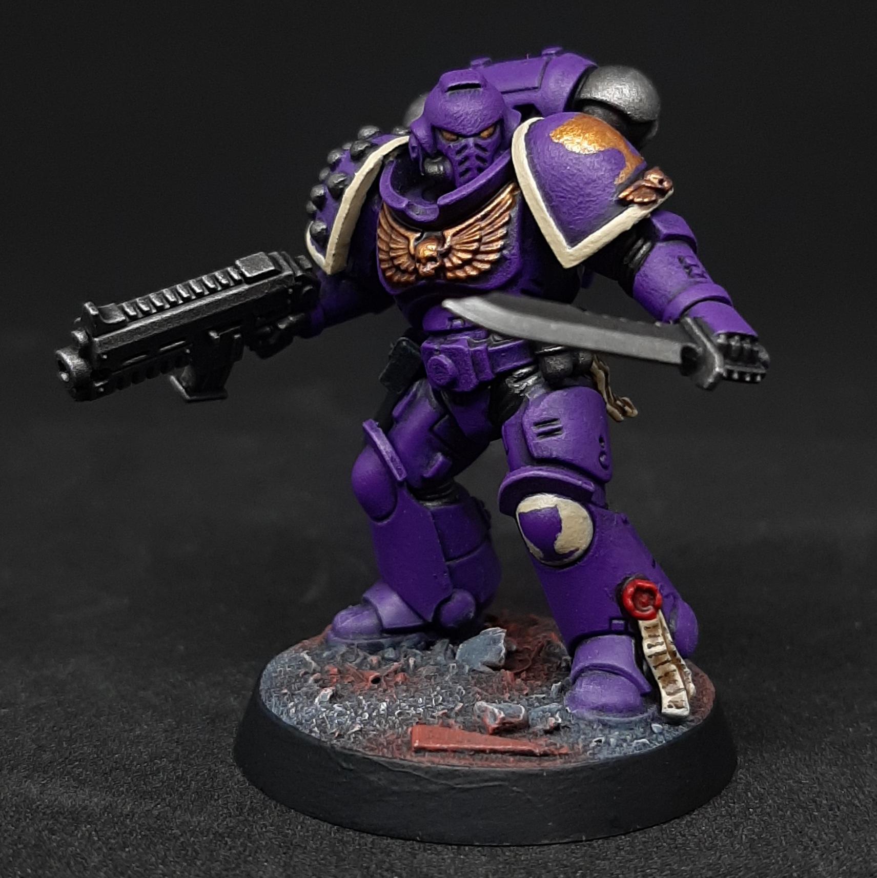 Adeptus, Astartes, Bone, Drinkers, Intercessors, Primaris, Purple, Seelentrinker, Soul, Space, Space Marines