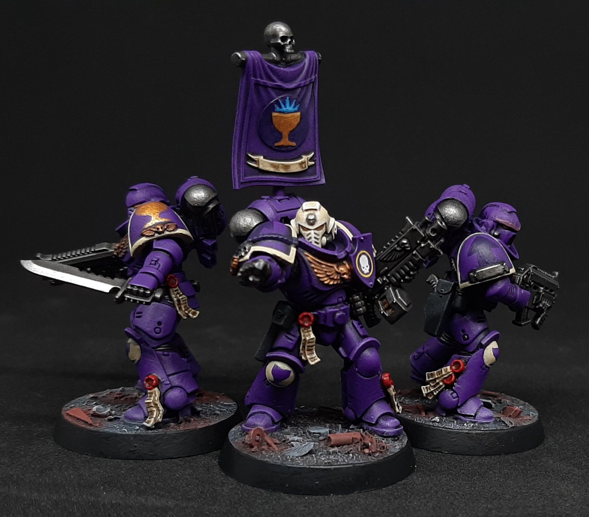 Adeptus, Astartes, Bone, Drinkers, Intercessors, Primaris, Purple, Seelentrinker, Soul, Space, Space Marines