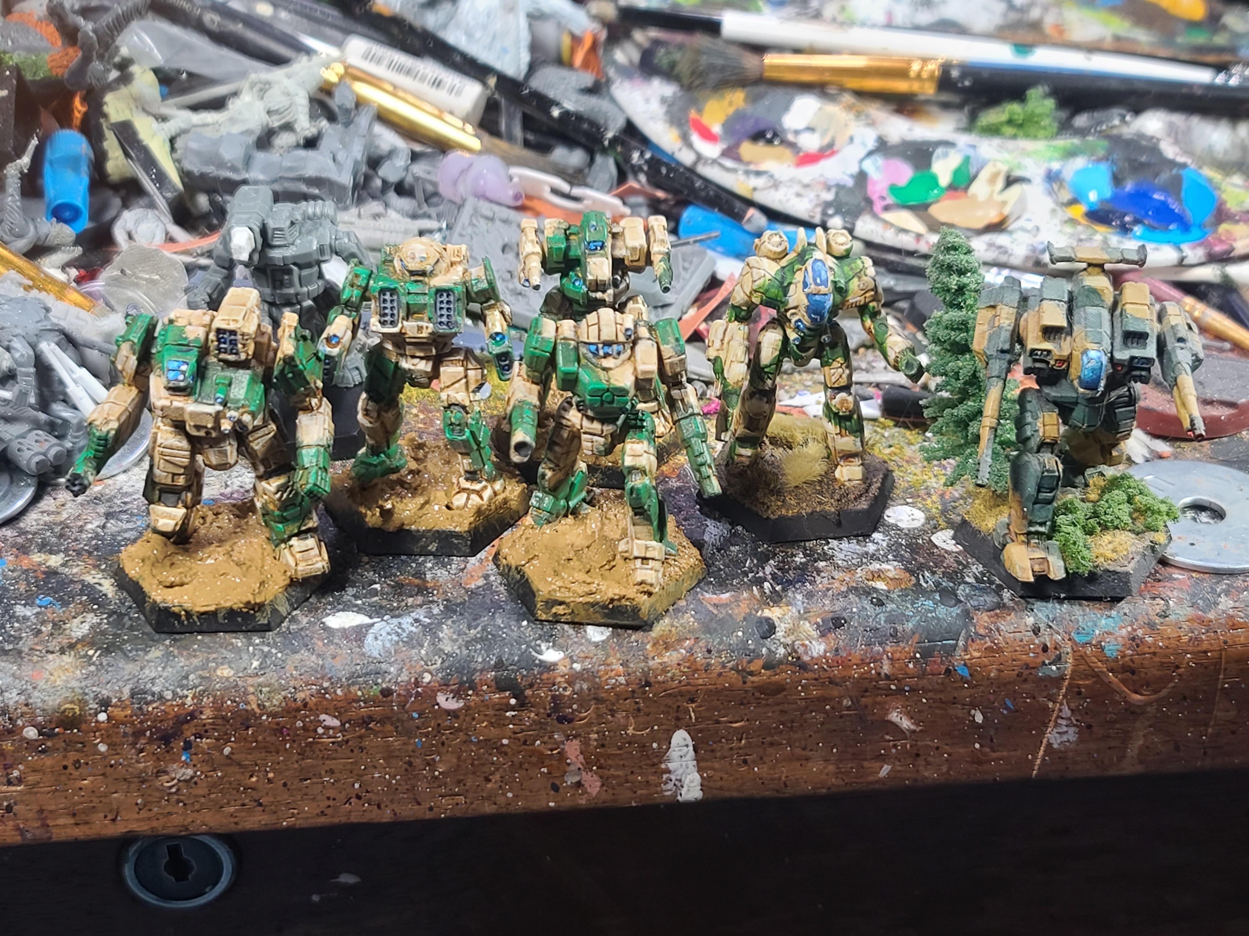 Battletech, Blackjack, Camouflage, Catalyst Game Labs, Dangers Of Not Writing Down Paont Schemes, Dervish, Enforcer, Mech, Ostscout, Rifleman, Thunderbolt