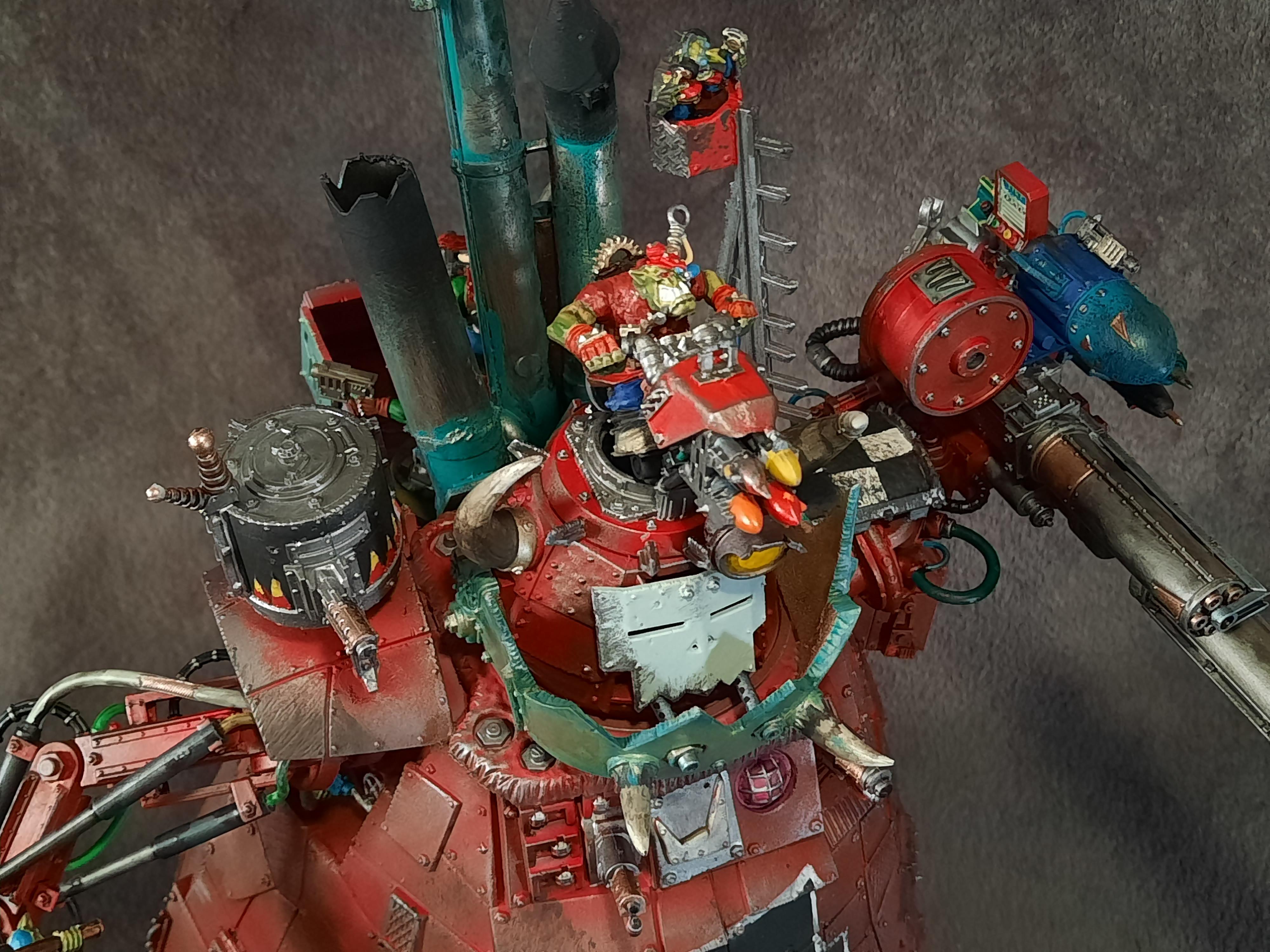 Kitbashing, Mods, Orks, Stompa, Warhammer 40,000, Warhammer Fantasy