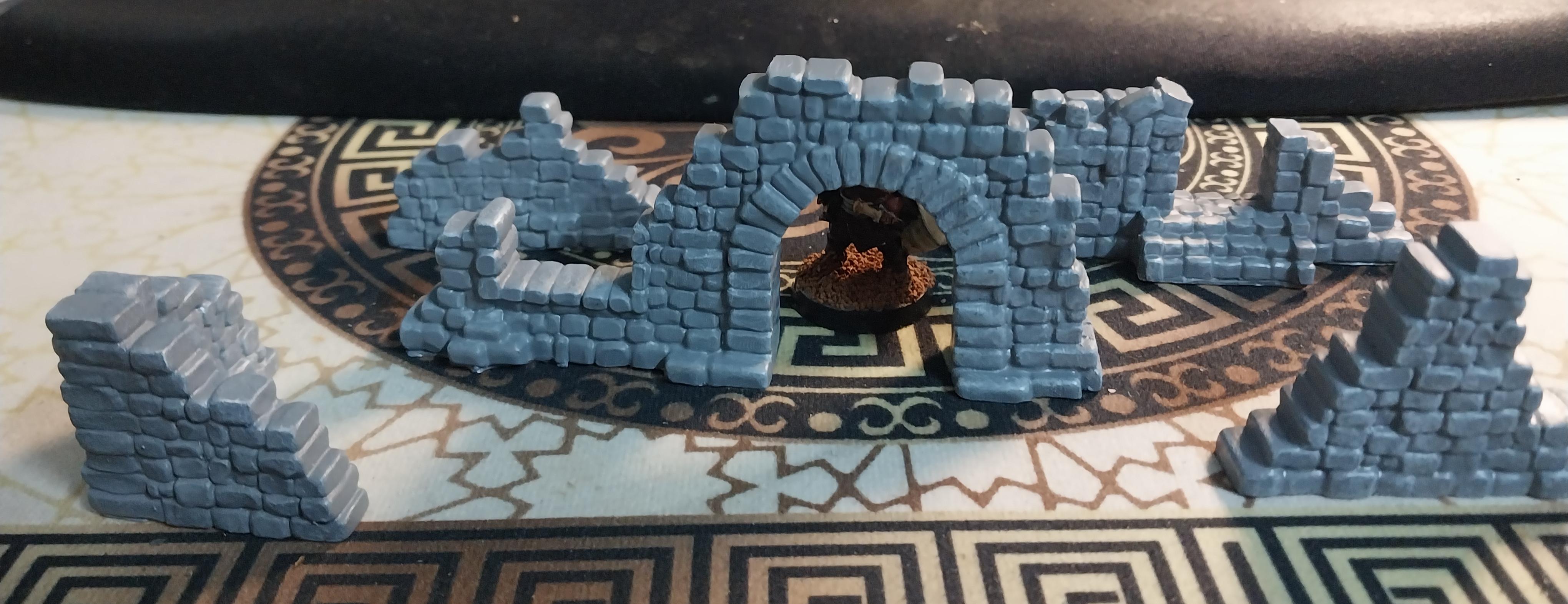 Arch, Graveyard, Ruins, Stone, Walls