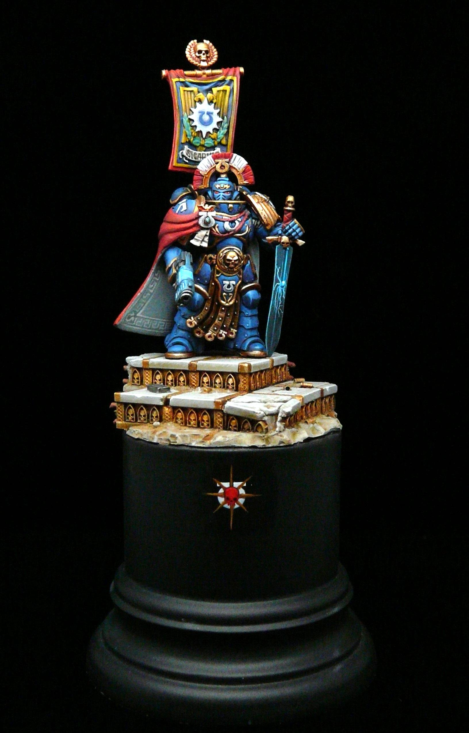 Adeptus Astartes, Cato Sicarius, Kitbash, Primaris, Space Marines, Ultramarines