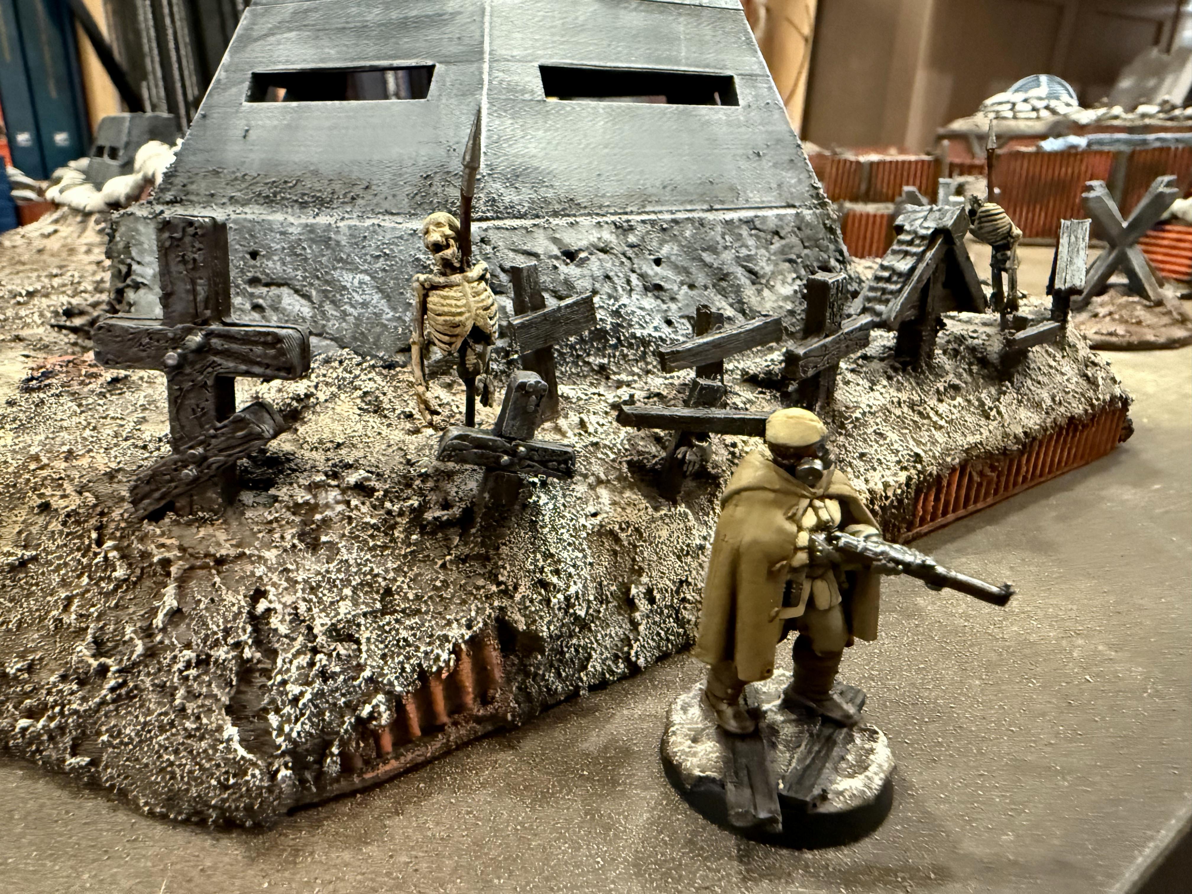 Bunker, Fronteris Terrain, Modular, Scratch Build, Terrain, Trench Crusade, Trench Warfare, Trenches