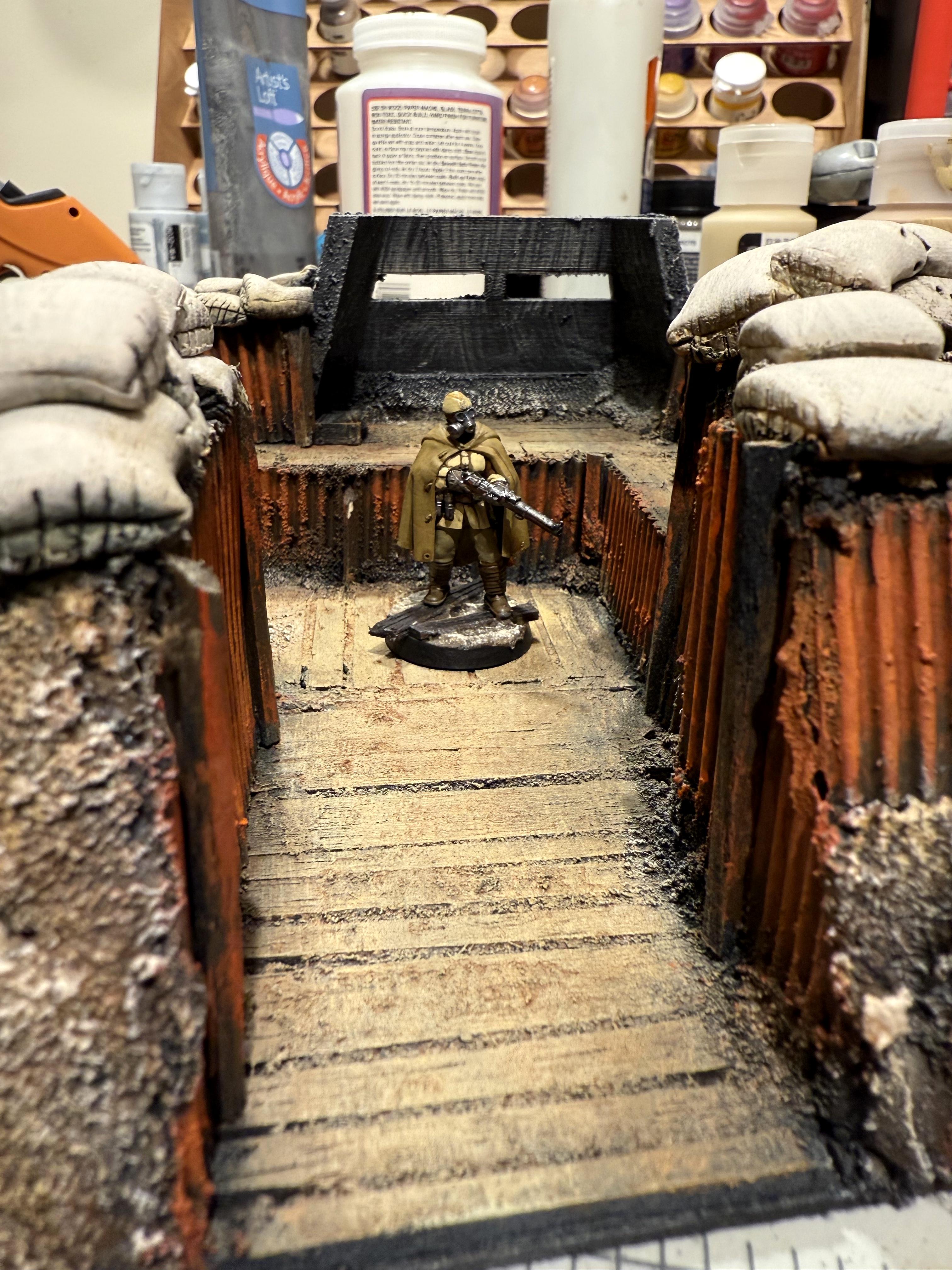 Bunker, Fronteris Terrain, Modular, Scratch Build, Terrain, Trench Crusade, Trench Warfare, Trenches
