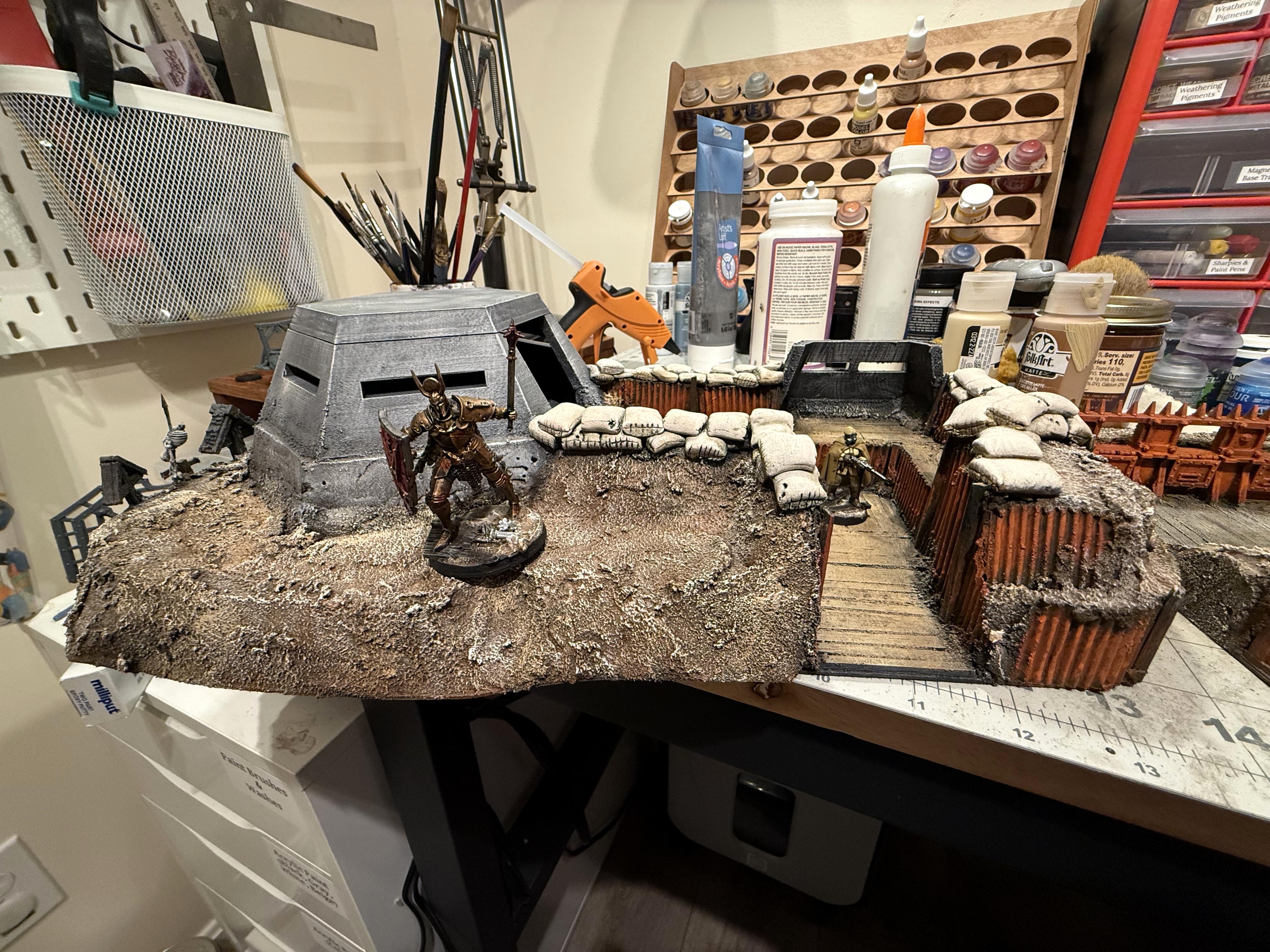 Bunker, Fronteris Terrain, Modular, Scratch Build, Terrain, Trench Crusade, Trench Warfare, Trenches