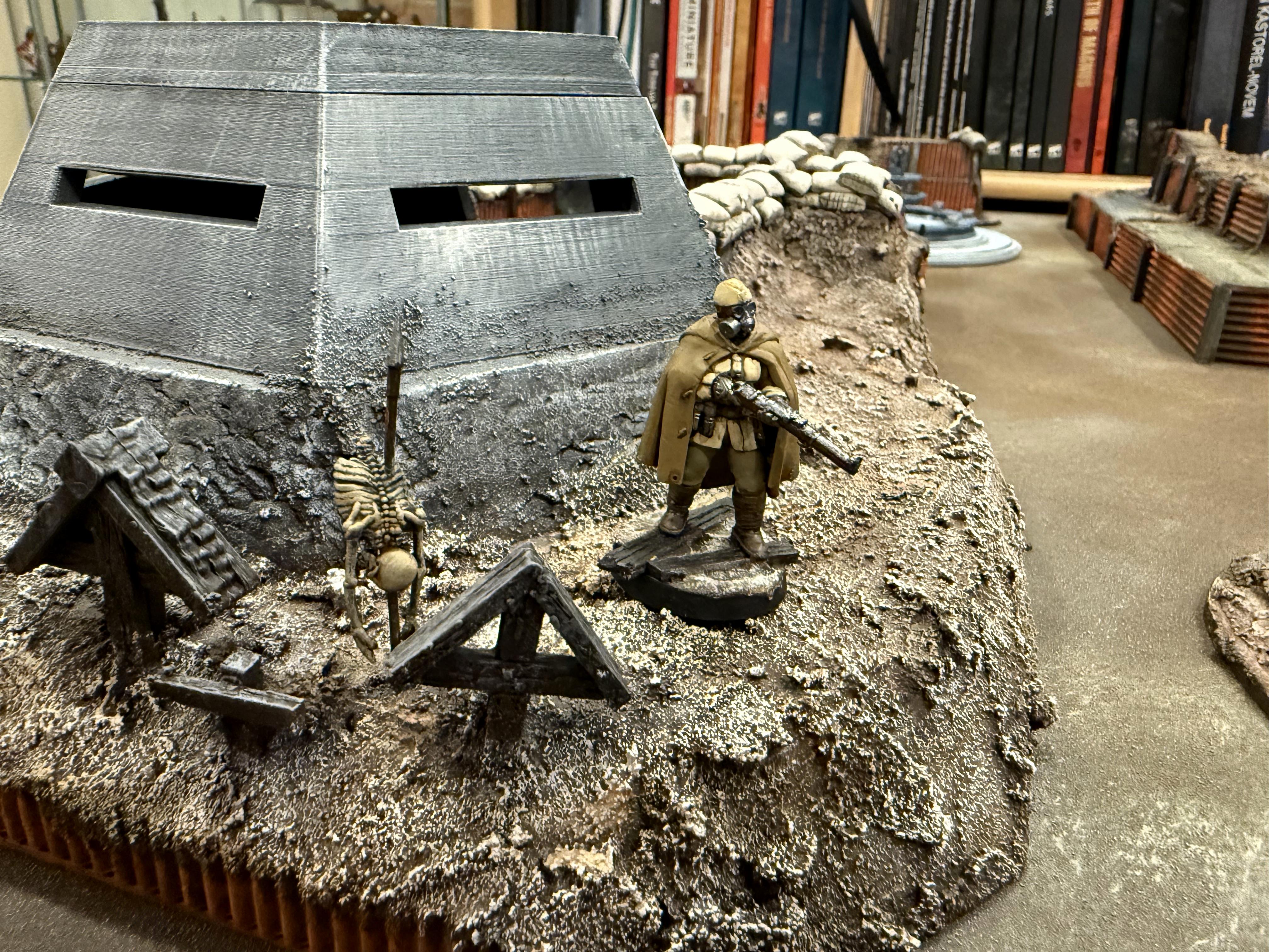 Bunker, Fronteris Terrain, Modular, Scratch Build, Terrain, Trench Crusade, Trench Warfare, Trenches