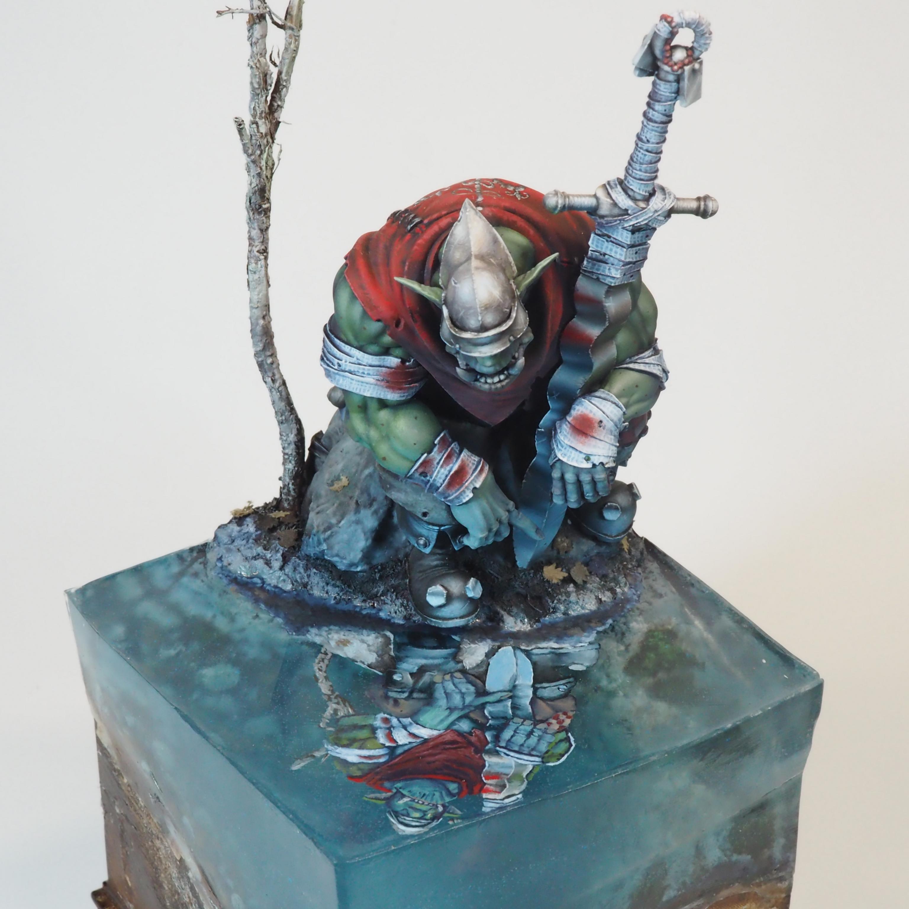 Artwork, Orks, Pond, Reflection