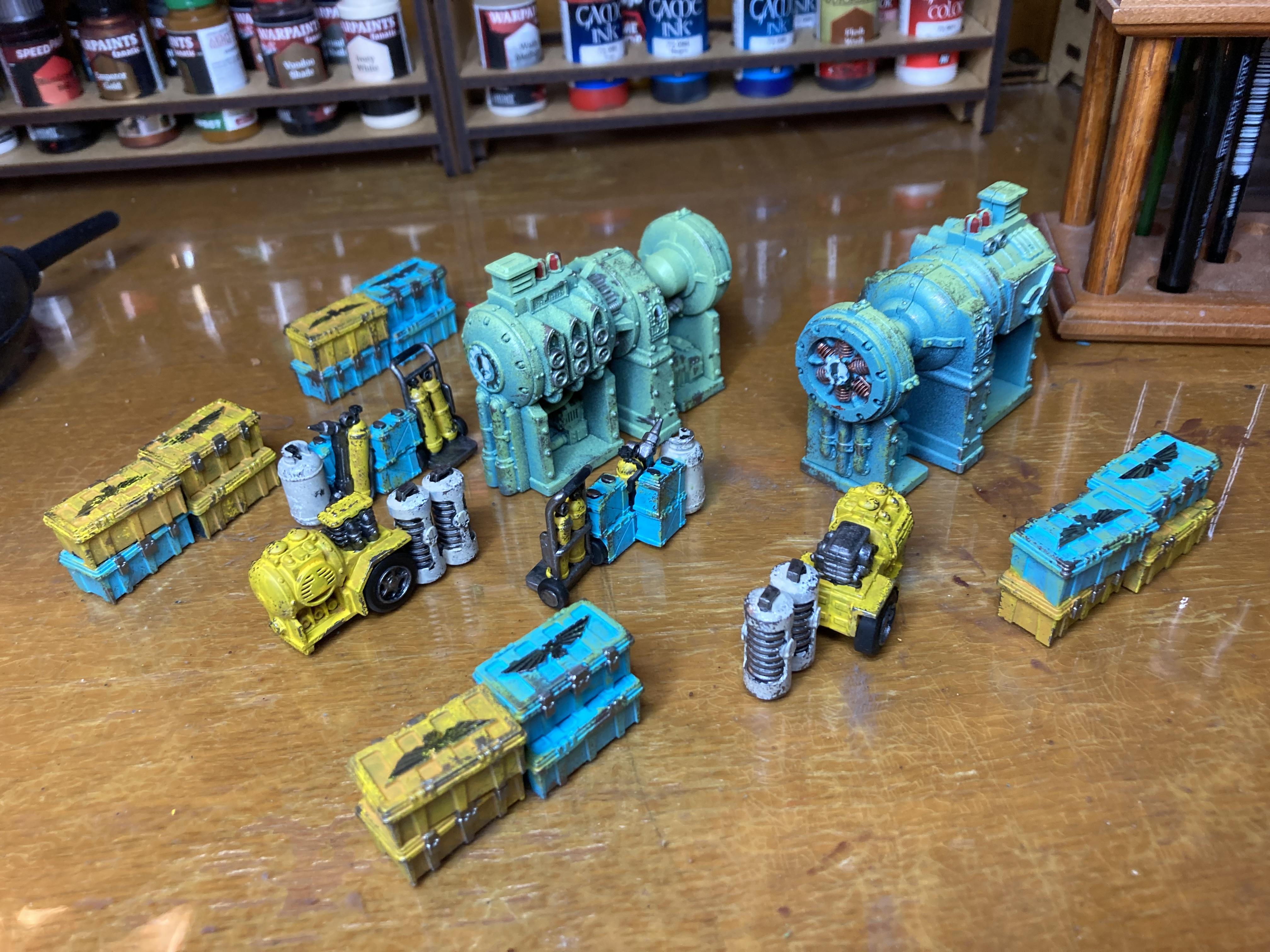 Scatter terrain base coated