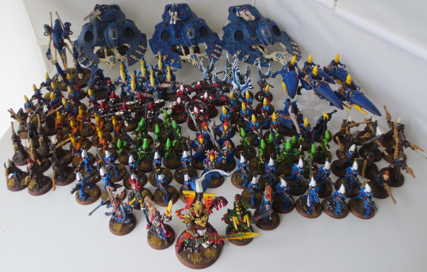 Alaitoc, Army, Craftworld, Crasftworld Eldar, Eldar, Eldar Craftworld Army, Group Photo, Painted, Painted Army, Painted Eldar