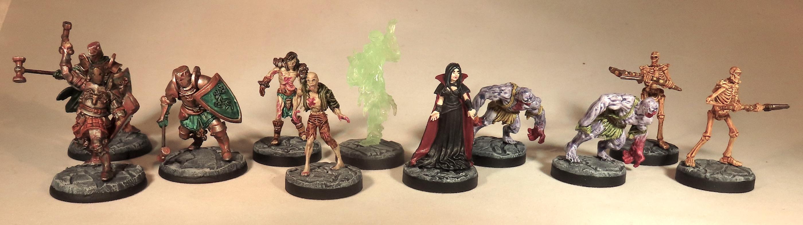 Cmon Baratheon Wardens, Modiphius Skeleton Horde, Nolzur&rsquo;s 72567 Zombies, Reaper 07010 Adrasteia Winterthorn, Reaper 77159 Ghast, Reaper Bones Spirit