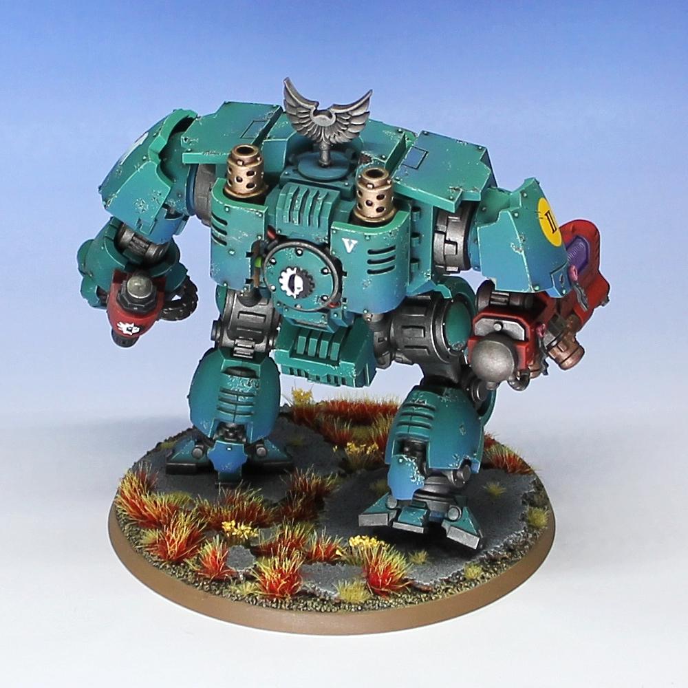 Angel Guard, Dreadnought, Space Marines, Warhammer 40,000, Weathered