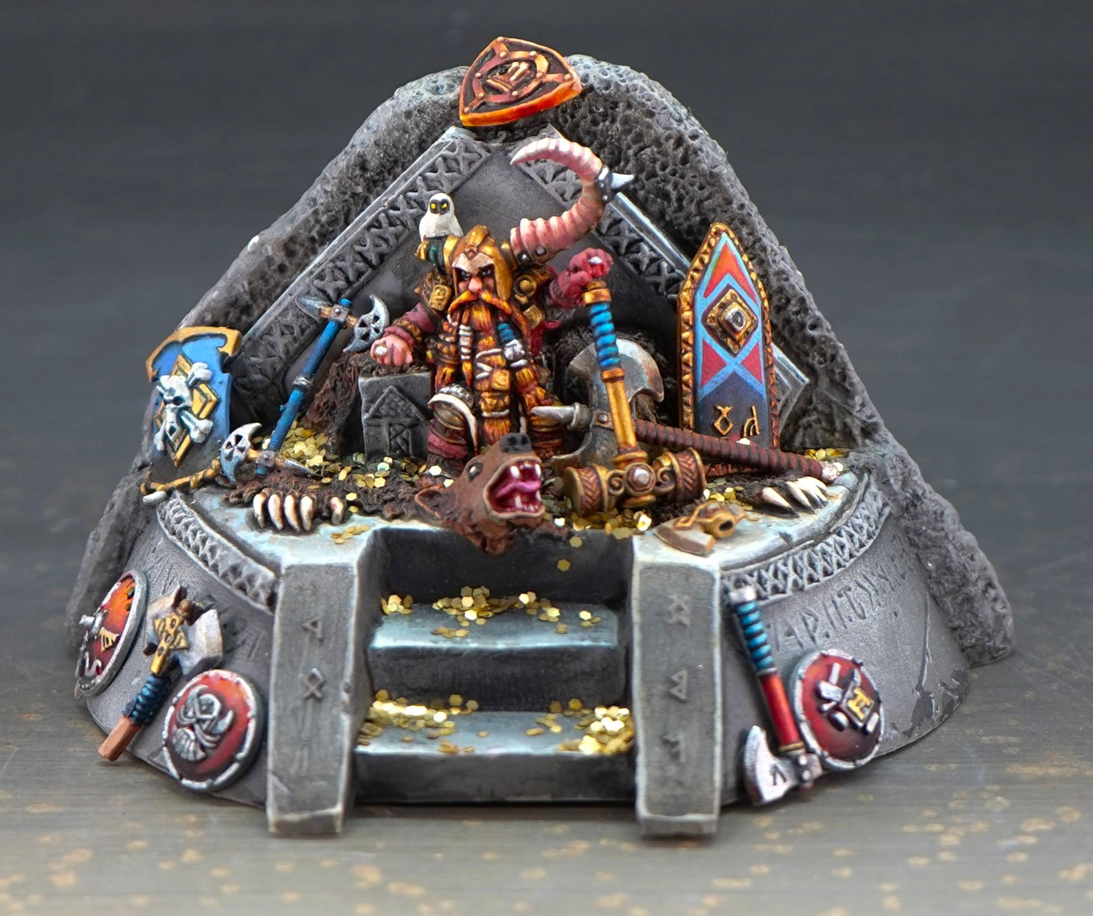 Dwarf King On Throne, Dwarves, Reaper Bones