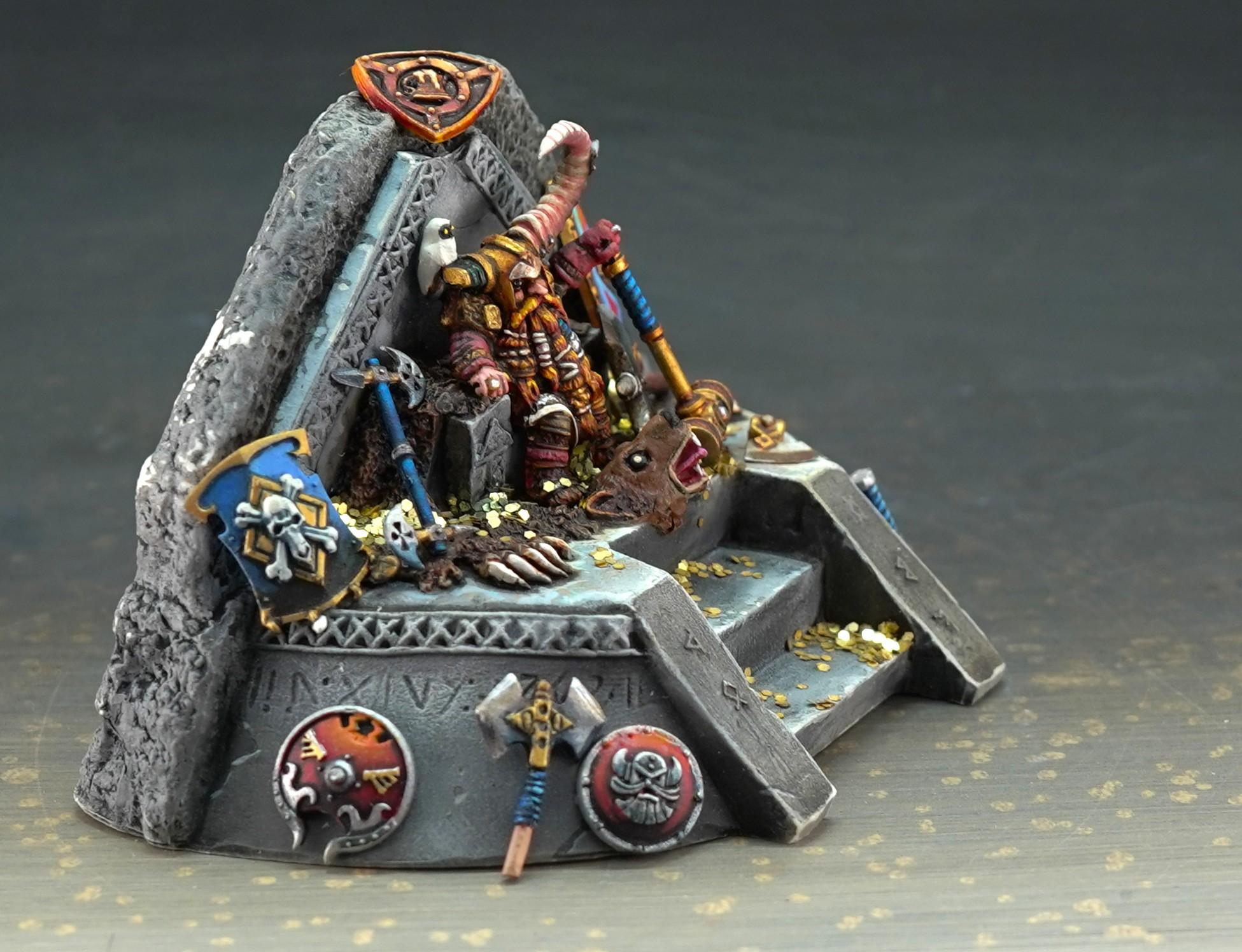 Dwarf King On Throne, Dwarves, Reaper Bones