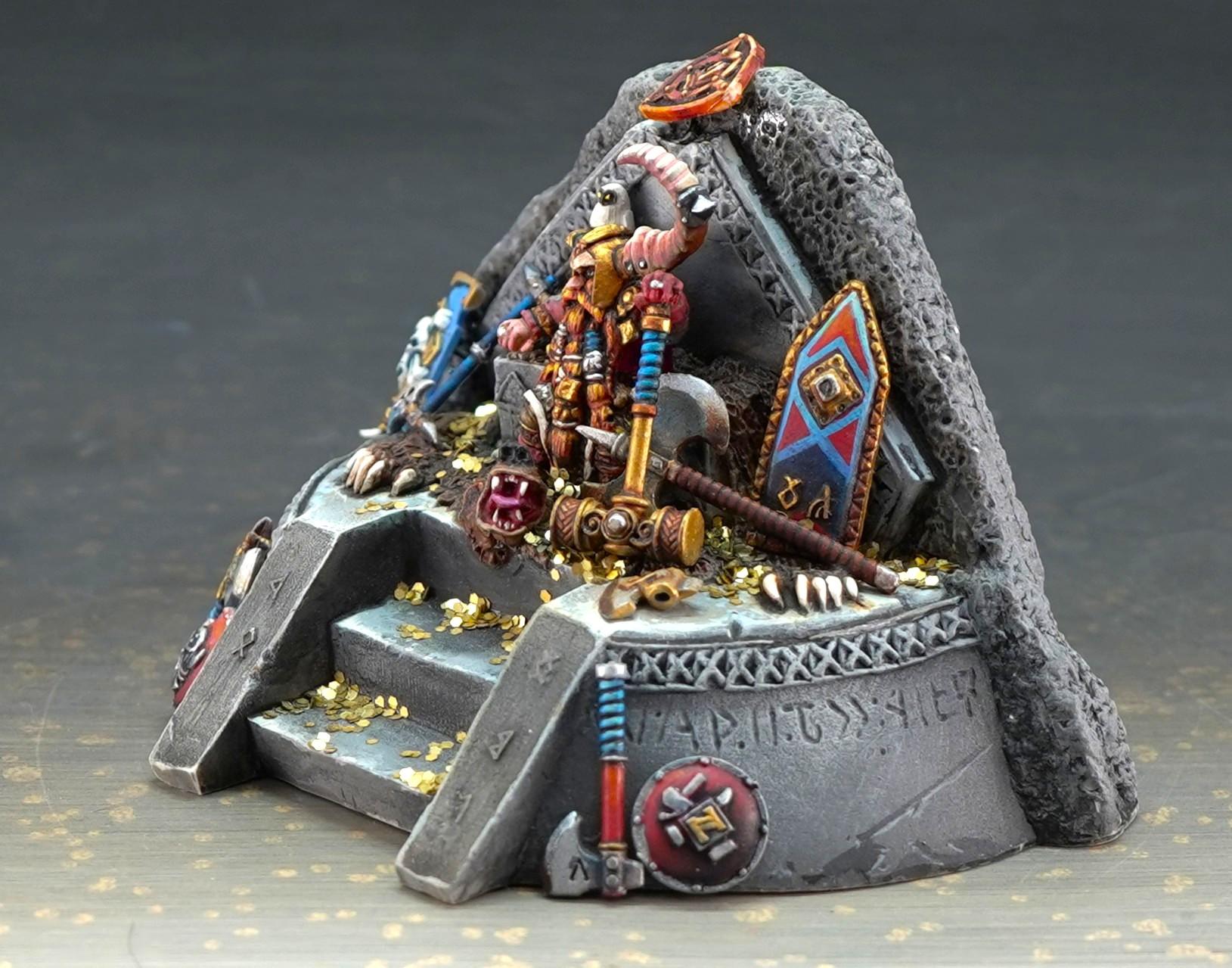 Dwarf King On Throne, Dwarves, Reaper Bones