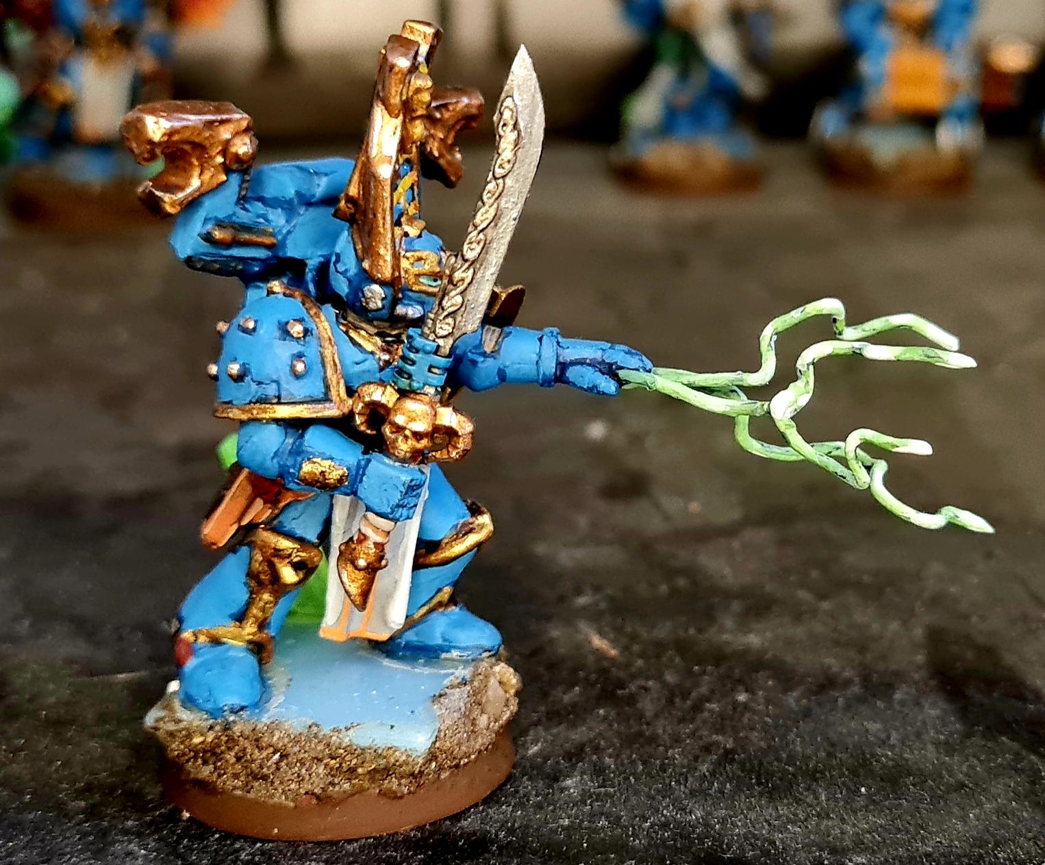 All Is Dust, Casting, Chaos, Chaos Space Marines, Conversion, Heresy, Heretic Astartes, Infantry, Kitbash, Lightning, Sorcerer, Squad, Sword, Thousand Sons, Traitor Legions, Tzeentch, Warhammer 40,000