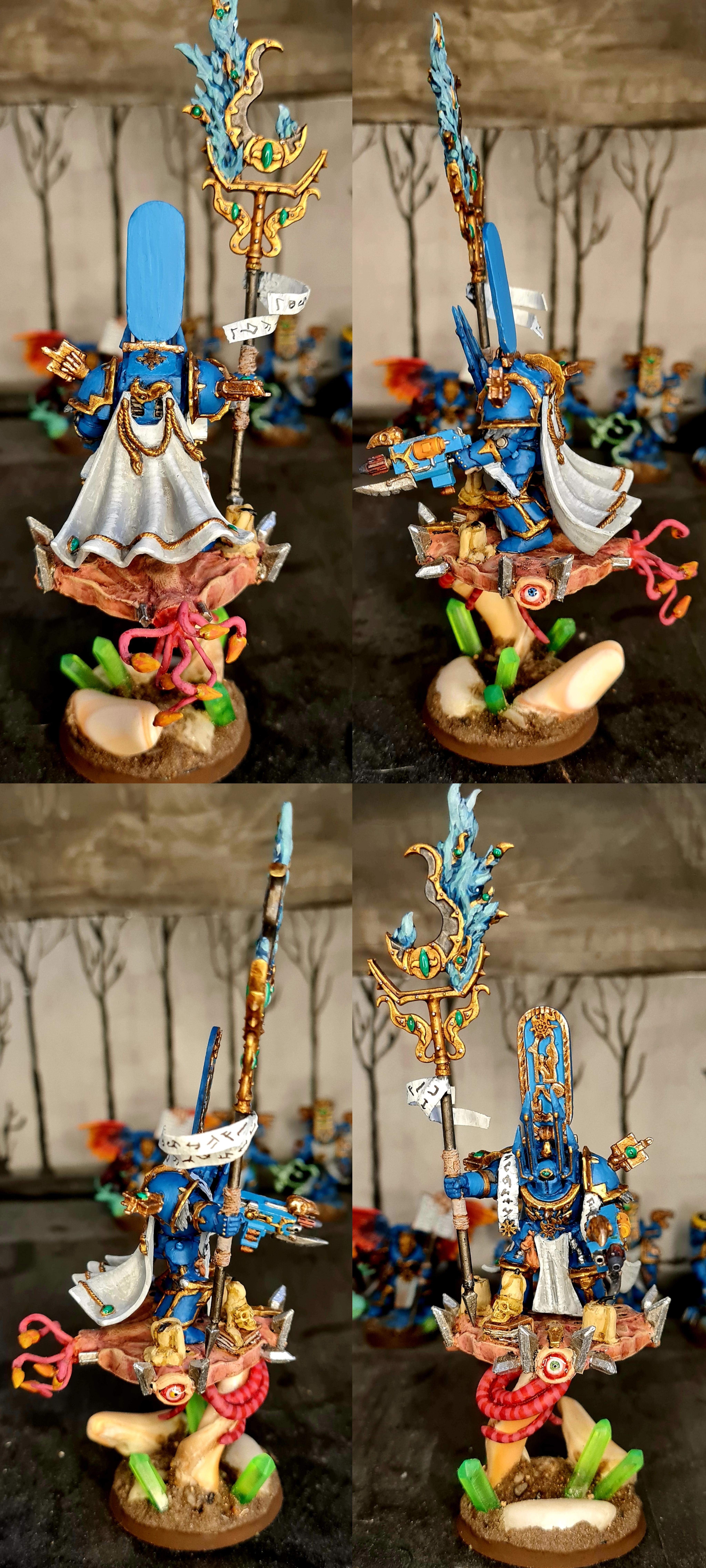 All Is Dust, Casting, Chaos, Chaos Space Marines, Cloak, Collage, Combi Weapon, Conversion, Disc Of Tzeentch, Exalted Sorcerer, Heresy, Heretic Astartes, Infantry, Kitbash, Lord, Scratch Build, Squad, Staff, Terminator Armor, Thousand Sons, Traitor Legions, Tzeentch, Warhammer 40,000