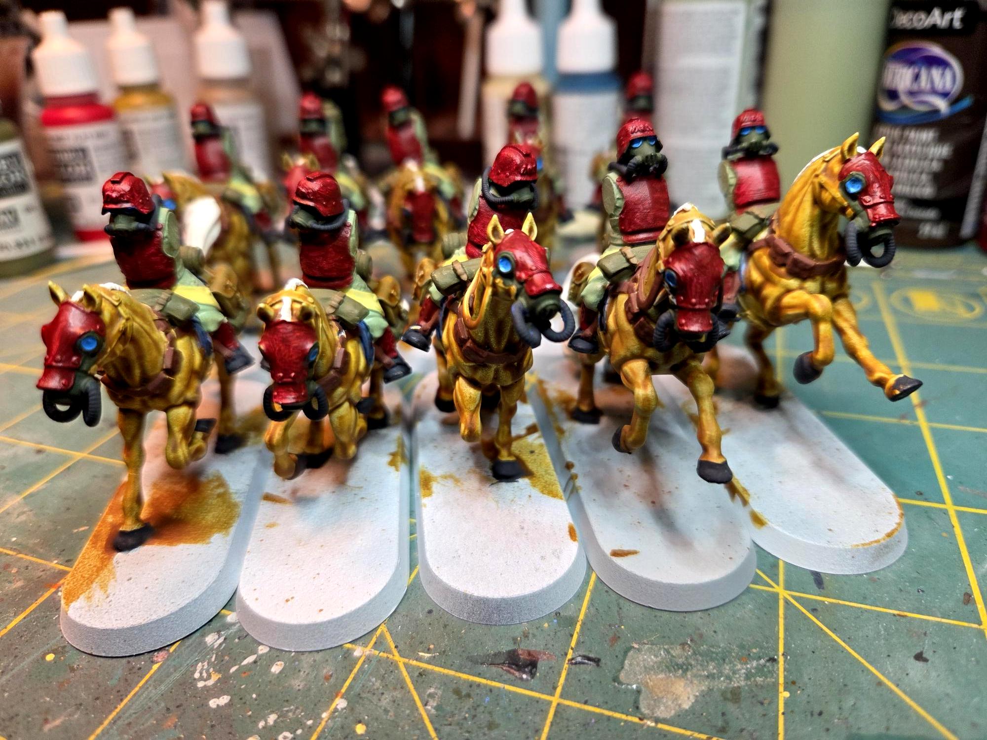 Cavalry, Lightnings, Riders, Rough, Samurai, Space