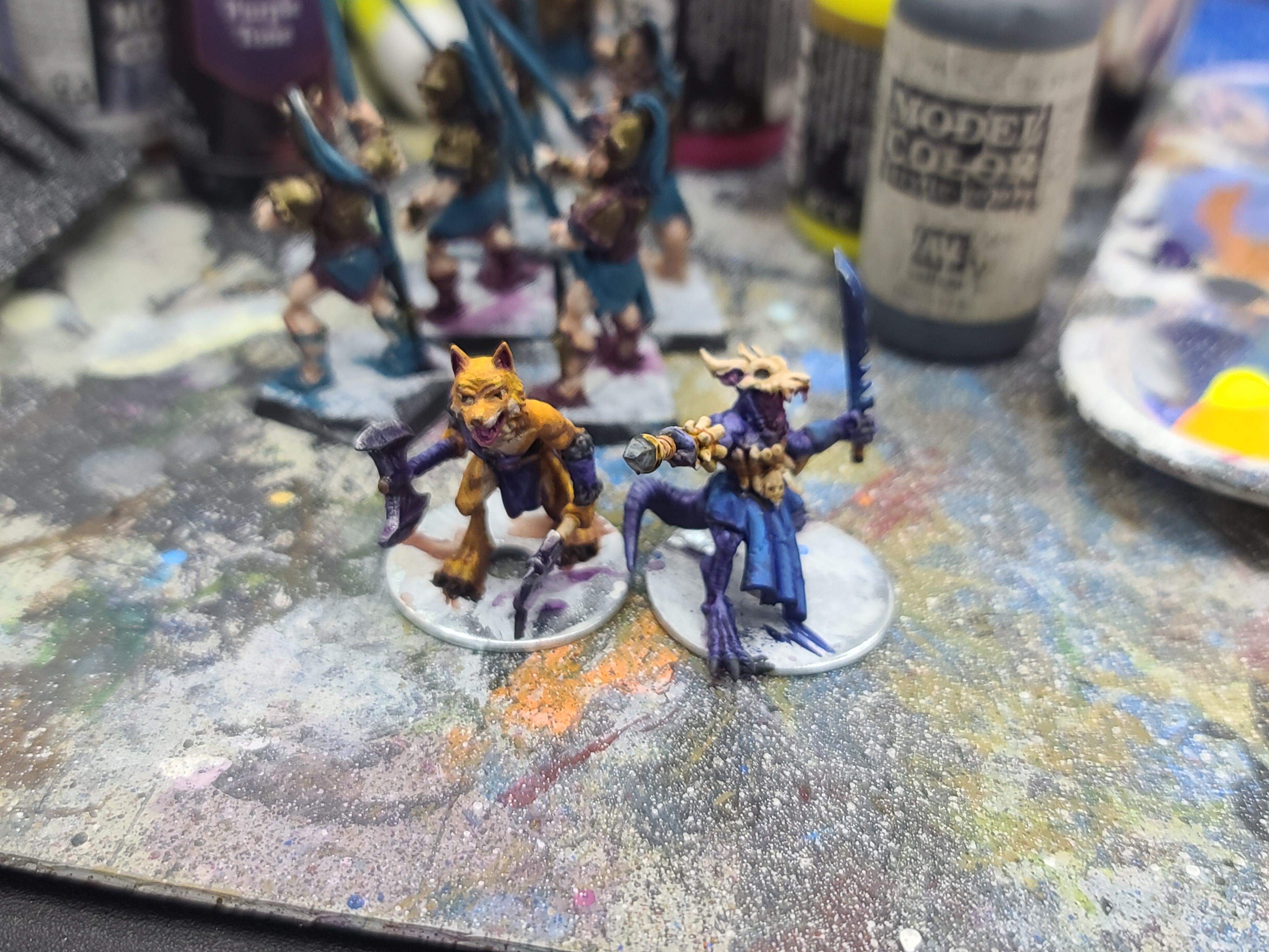 3d Print, Animal Adventurers, Berzerker, Dungeons And Dragons, Fox Man, Kobold, Tanks Workshop, Warriors