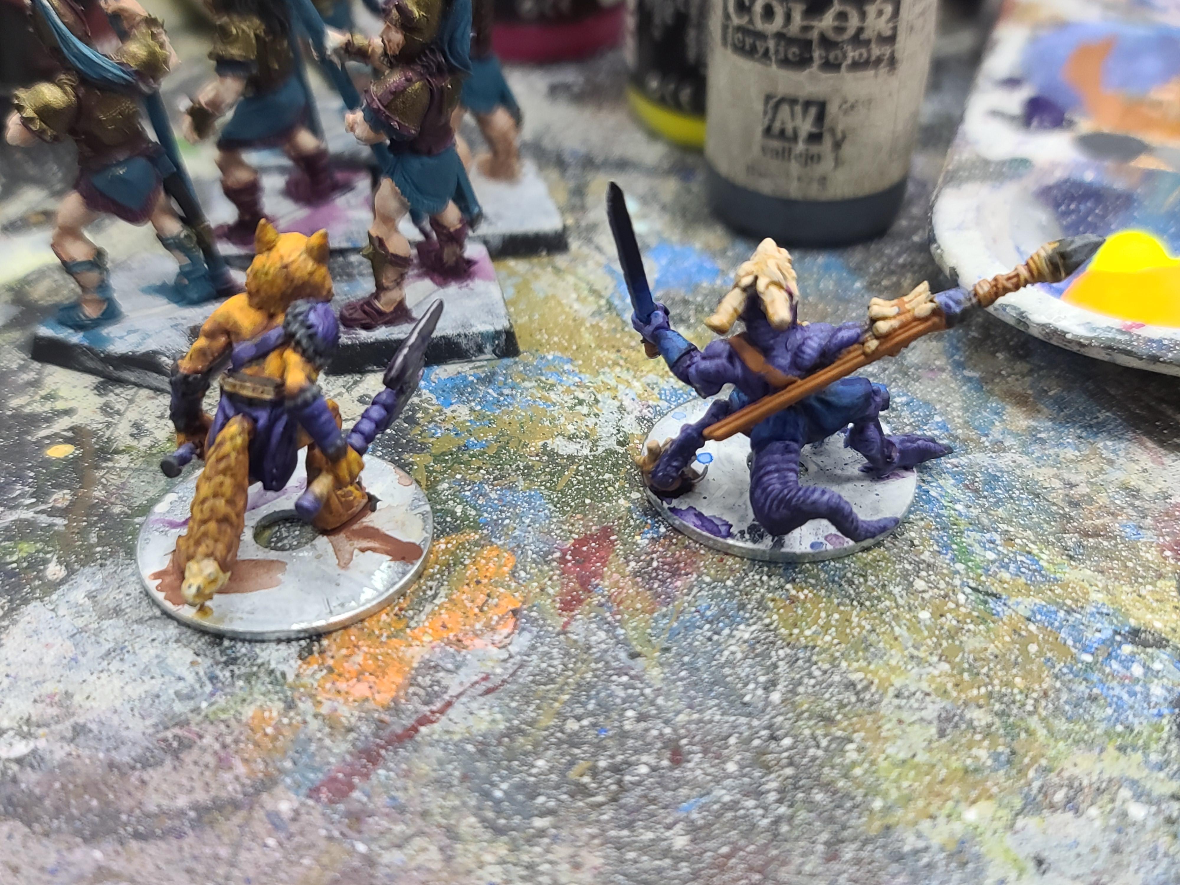 3d Print, Animal Adventurers, Berzerker, Dungeons And Dragons, Fox Man, Kobold, Tanks Workshop, Warriors