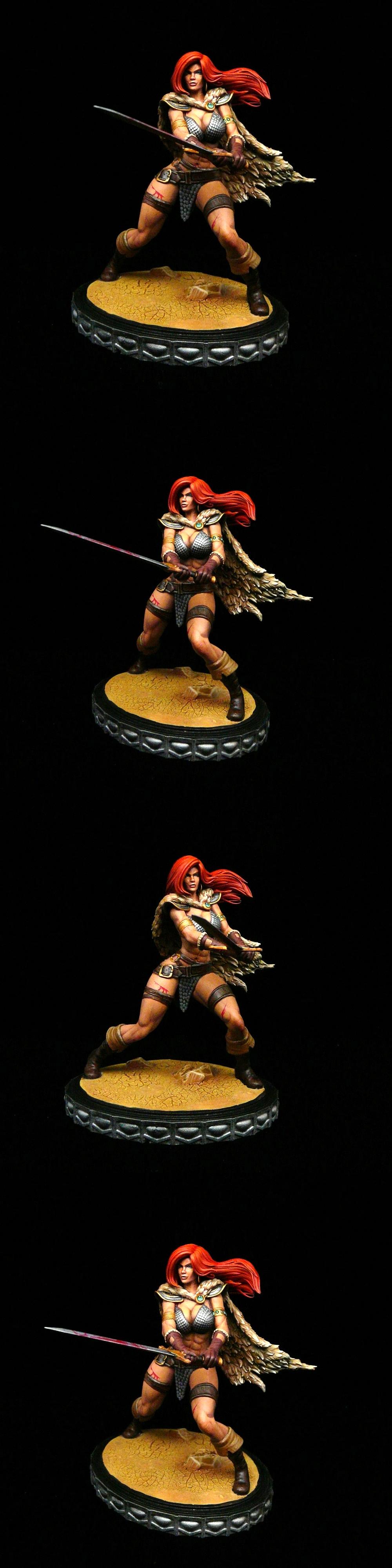 Heroic Fantasy, Hyrkanian Warrior, Red Sonja, Sword And Sorcery