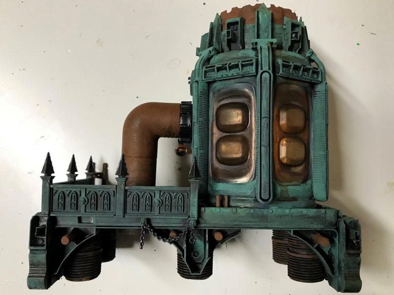 Ironhands Inspiration, Painted, Pumping Station, Scratch Build, Terrain