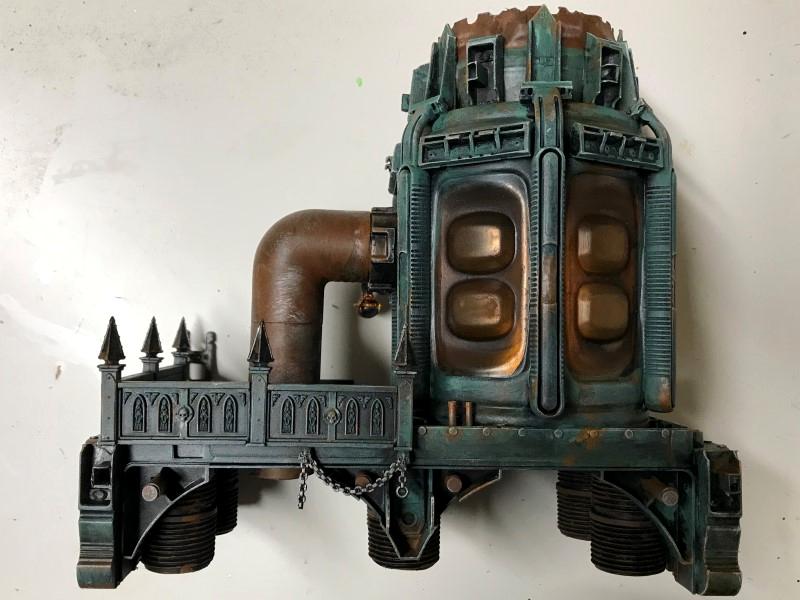 Ironhands Inspiration, Painted, Pumping Station, Scratch Build, Terrain
