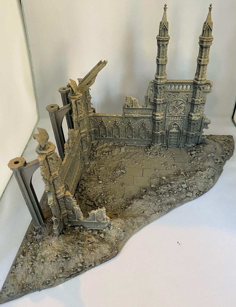 Rampart, Ruined Cathedral, Ruins, Scatch Built Roof Part, Terrain