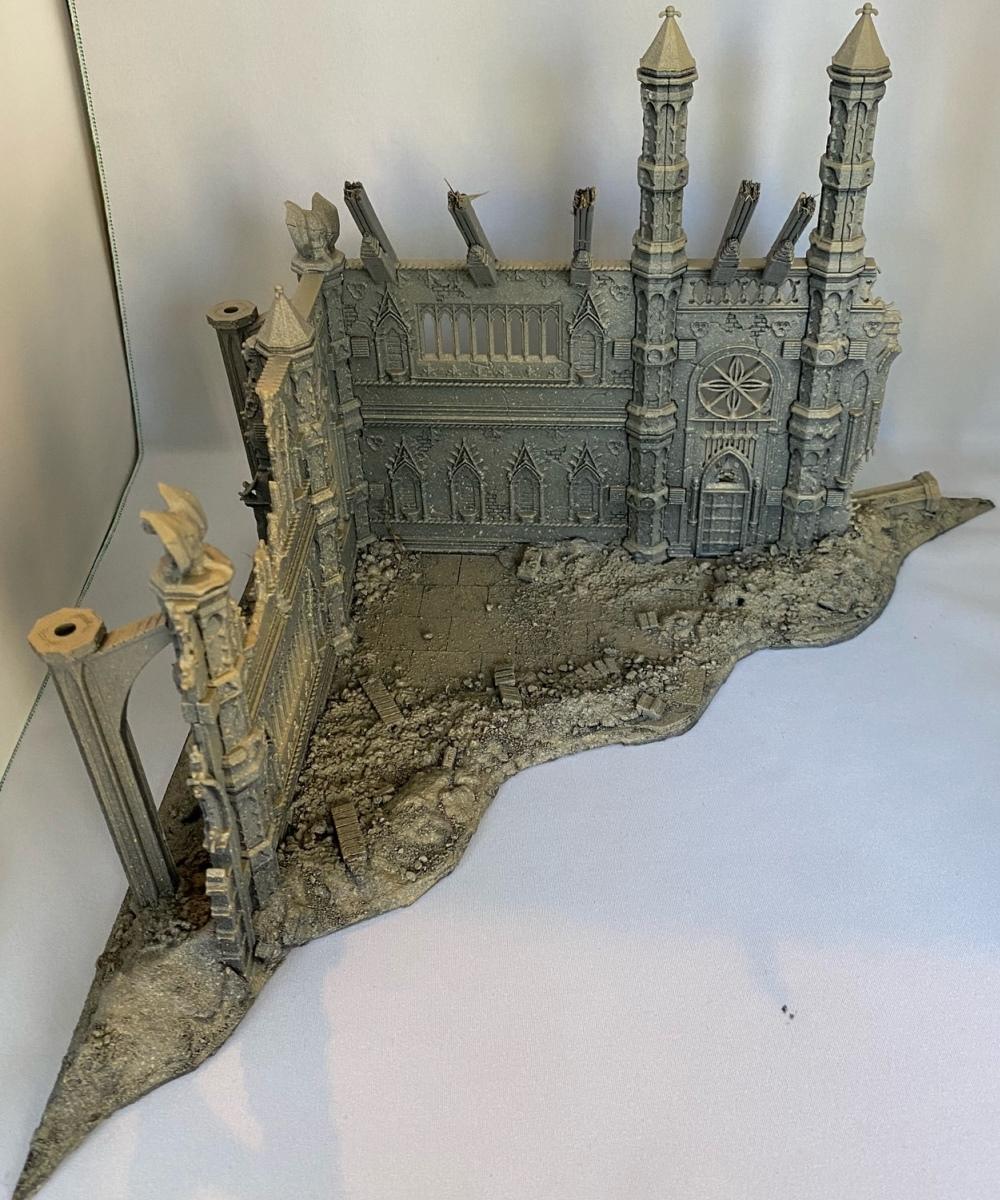 Rampart, Ruined Cathedral, Ruins, Scatch Built Roof Part, Terrain