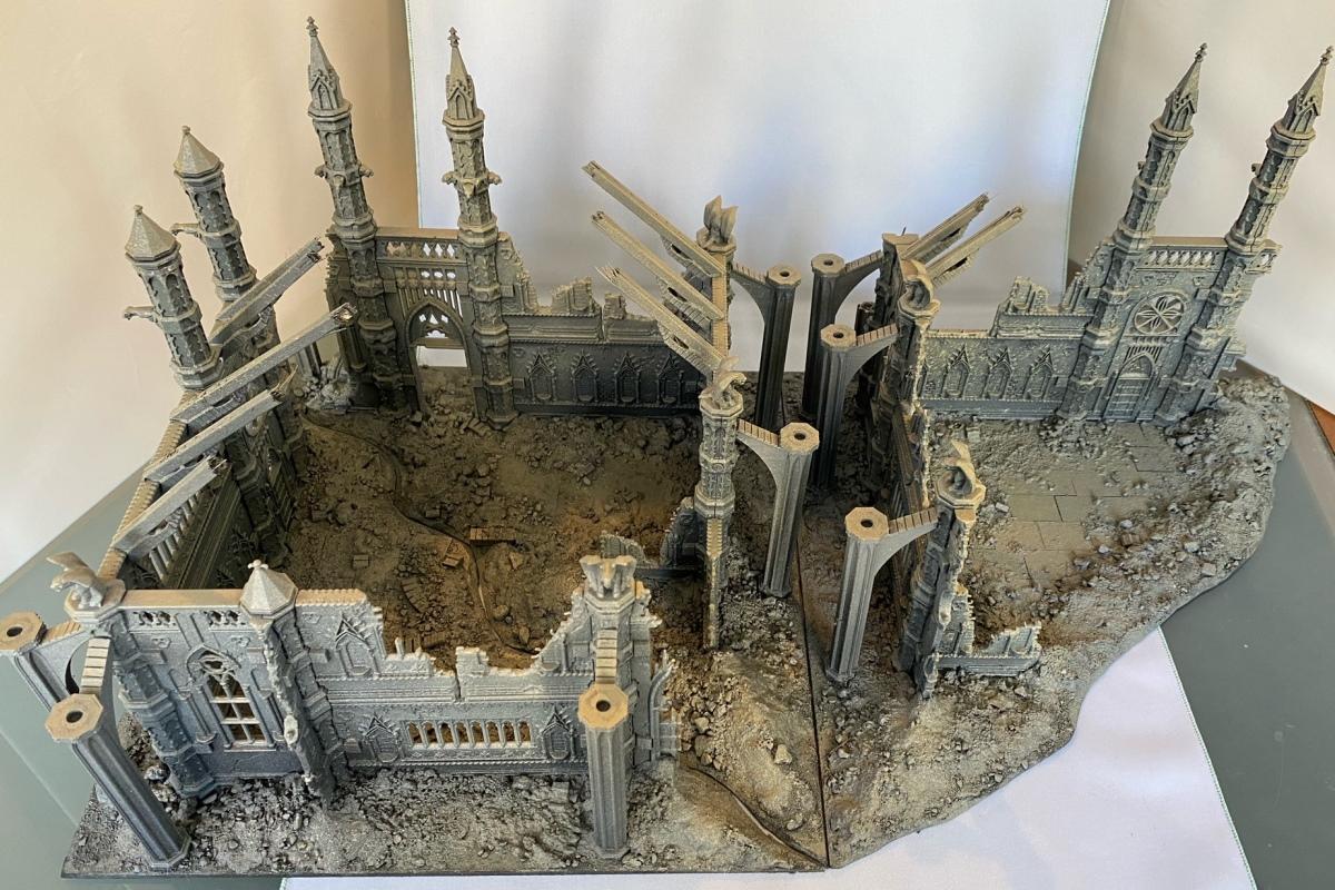 Rampart, Ruined Cathedral, Ruins, Scatch Built Roof Part, Terrain