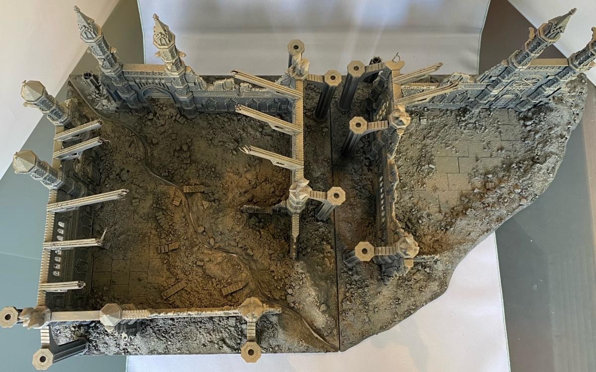 Rampart, Ruined Cathedral, Ruins, Scatch Built Roof Part, Terrain