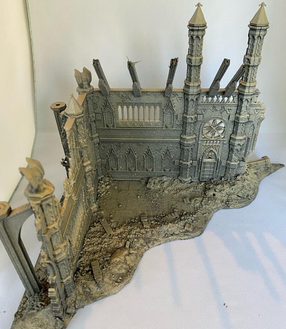 Rampart, Ruined Cathedral, Ruins, Scatch Built Roof Part, Terrain