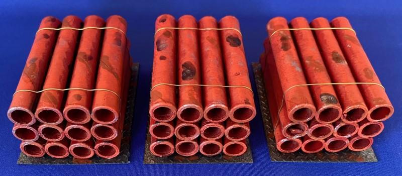 Painted, Pipes, Pipes Scatter Terrain, Scratch Build, Terrain, Warhammer 40,000