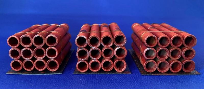 Painted, Pipes, Pipes Scatter Terrain, Scratch Build, Terrain, Warhammer 40,000