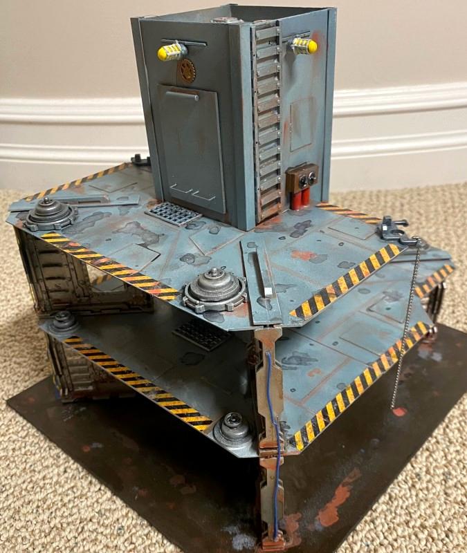 Classic Necromunda Tower, Classic Tower, Necromuna, Necromunda Terrain, Painted, Terrain