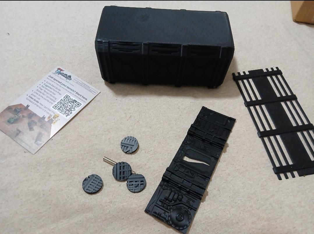 Here's their display case/transportation 