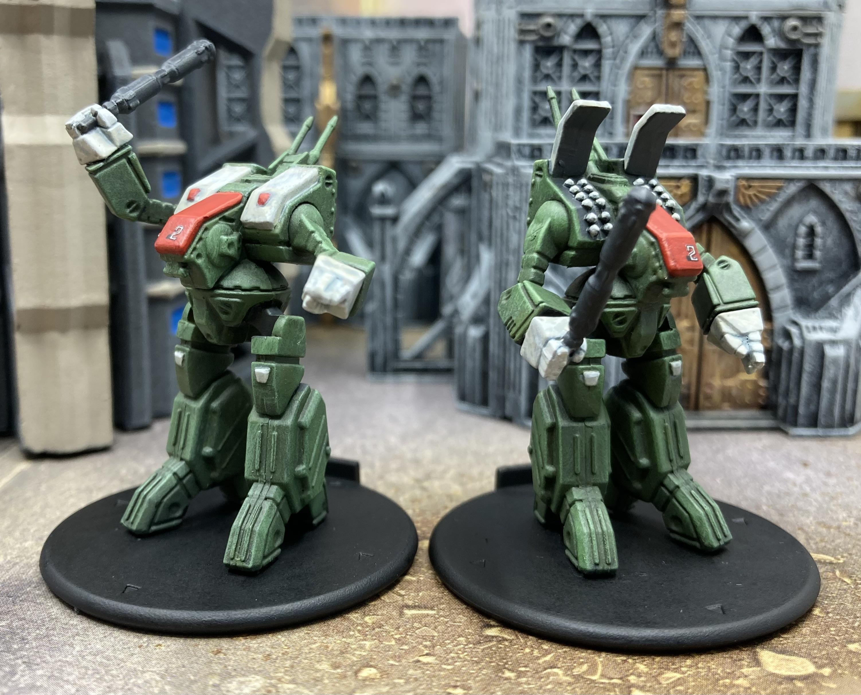 Robotech Spartan destroids front