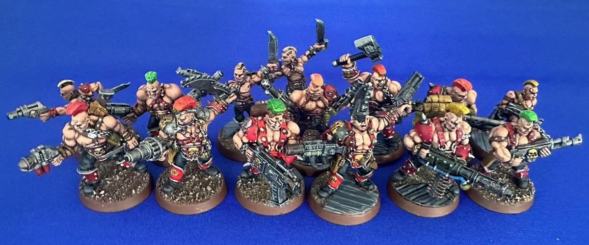 Gang, Goliath, Metal, Necromunda, Necromunda Goliath Gang, Painted