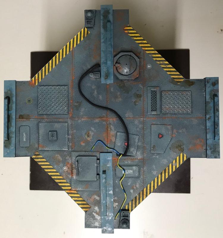Blue Tower, Classic Necromunda, Necromuna, Painted, Scratch Build, Terrain