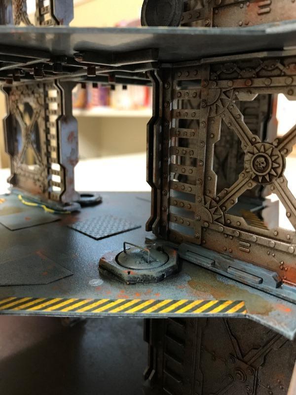 Blue Tower, Classic Necromunda, Necromuna, Painted, Scratch Build, Terrain