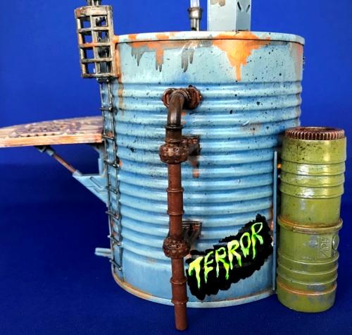 Can Tower, Classic Necromunda, Necromuna, Painted, Scratch Build, Terrain