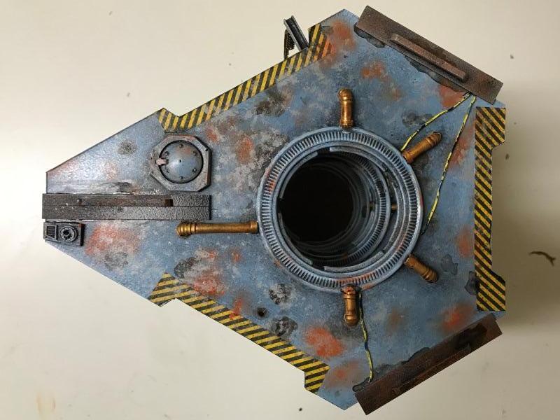 Classic Necromunda, Flatiron Tower, Necromuna, Painted, Scratch Build, Terrain