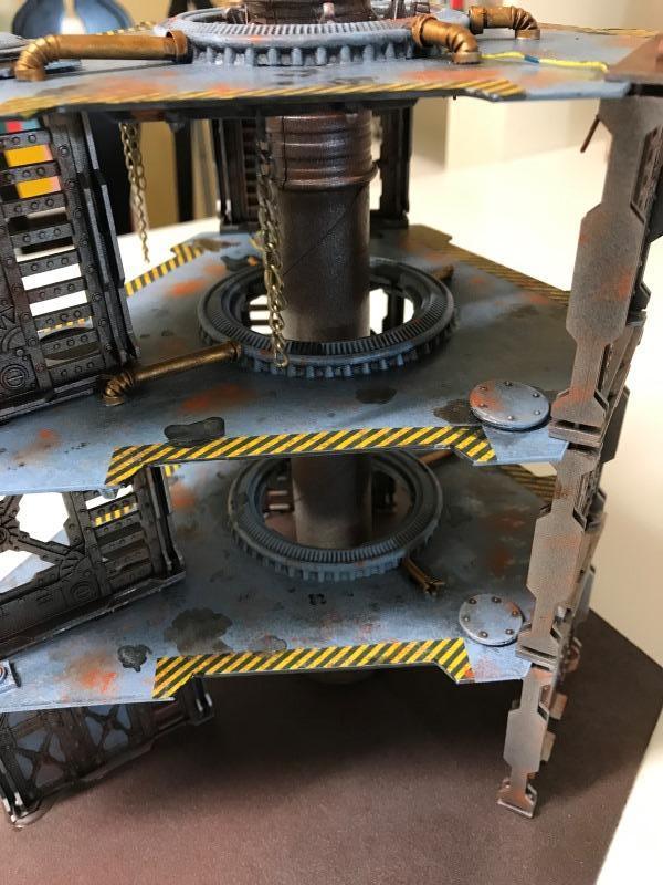 Classic Necromunda, Flatiron Tower, Necromuna, Painted, Scratch Build, Terrain