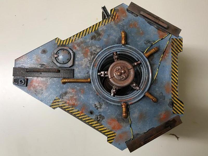 Classic Necromunda, Flatiron Tower, Necromuna, Painted, Scratch Build, Terrain