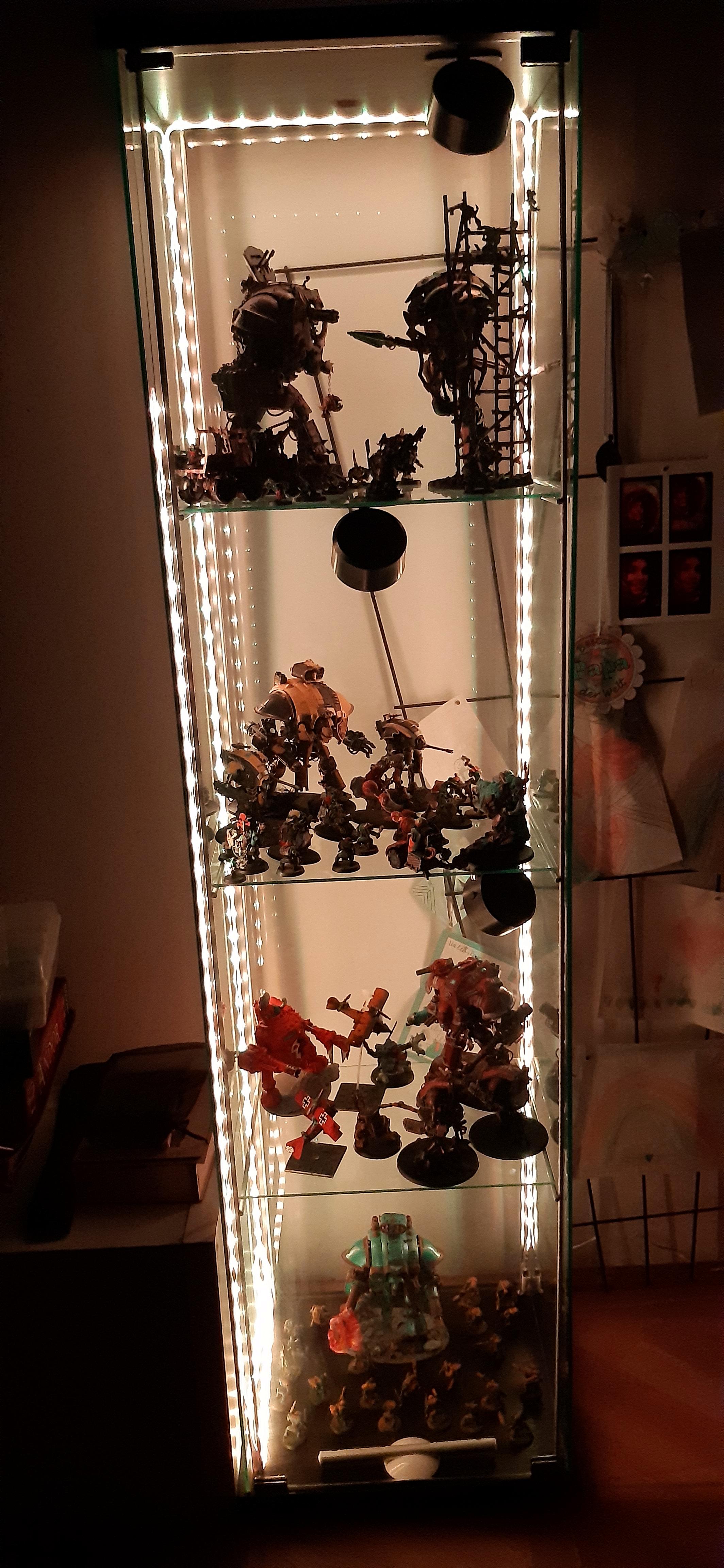 Diorama, Display Case, Imperial Knights, Orcs, Orks, Warhammer 40,000