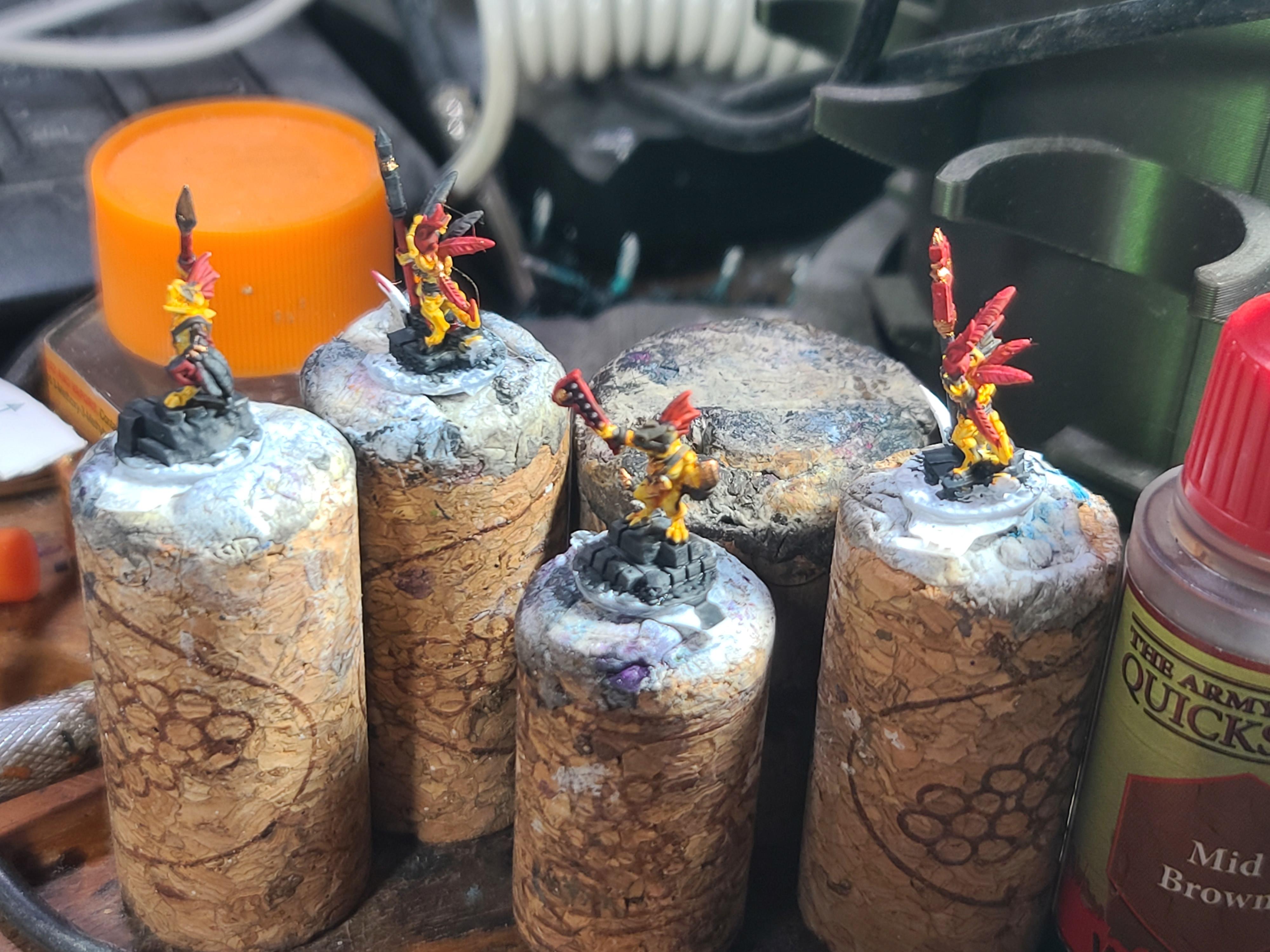 10mm, 3d Prints, Commanders, Forest Dragon Designs, Heros, Lizardmen, Marvelous Minipaints, Skinks, Warmaster