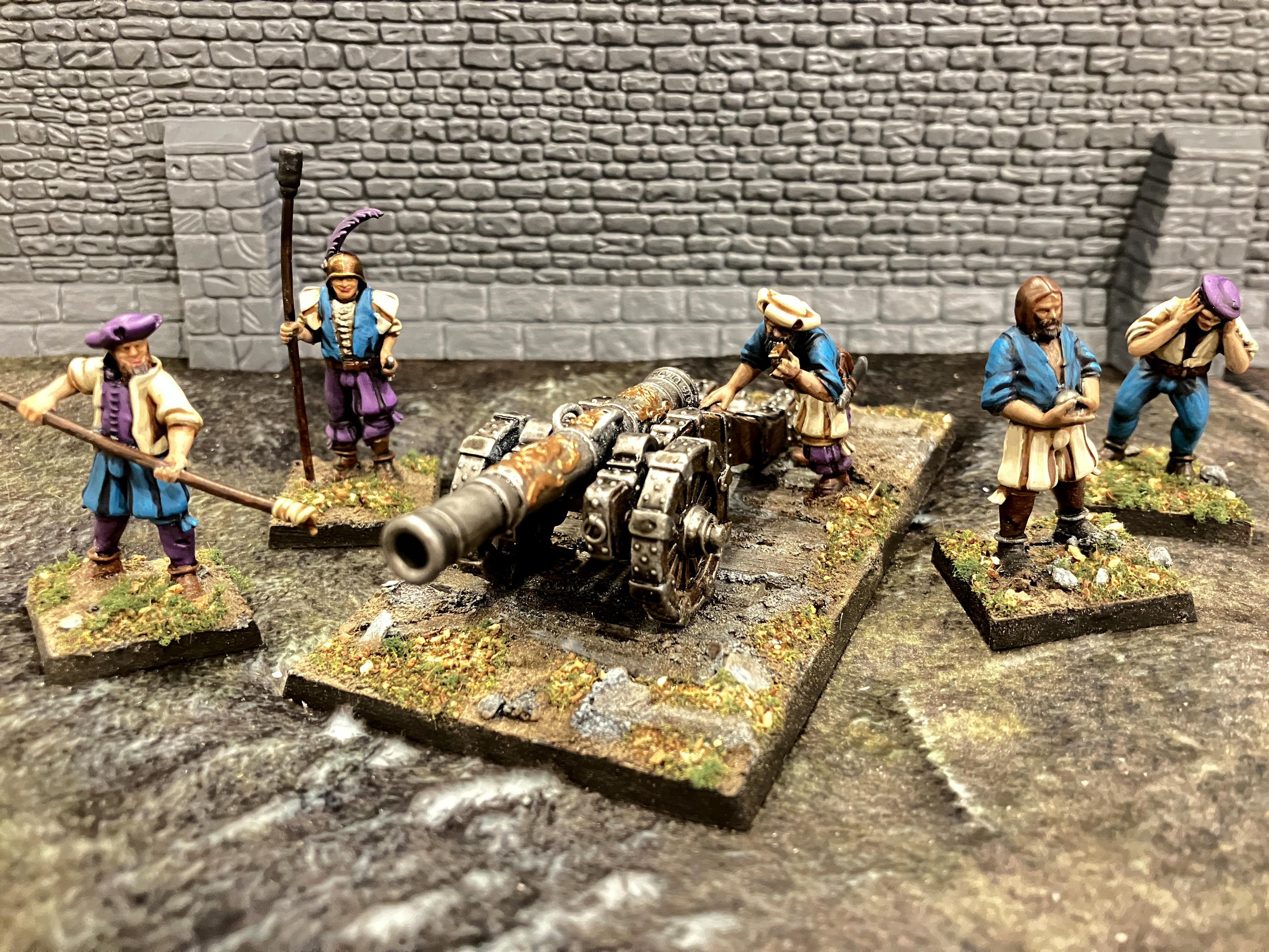 3d Printing, Bombard, Bretonnian Exiles, Bretonnians, Cannon, Empire, Mercenary, Painted, Warhammer Fantasy, Warhammer The Old World
