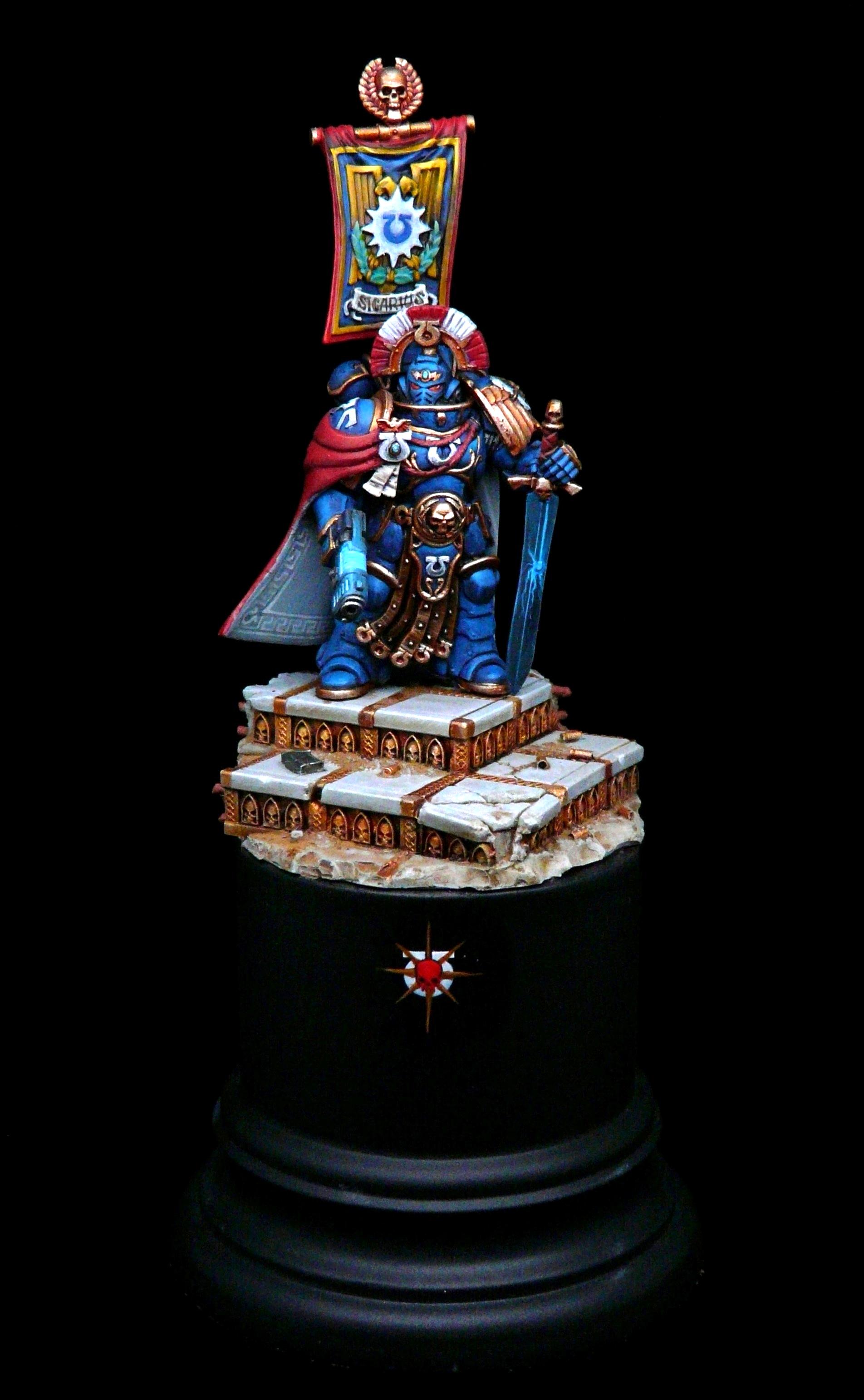 Adeptus Astartes, Cato Sicarius, Kitbash, Primaris, Space Marines, Ultramarines