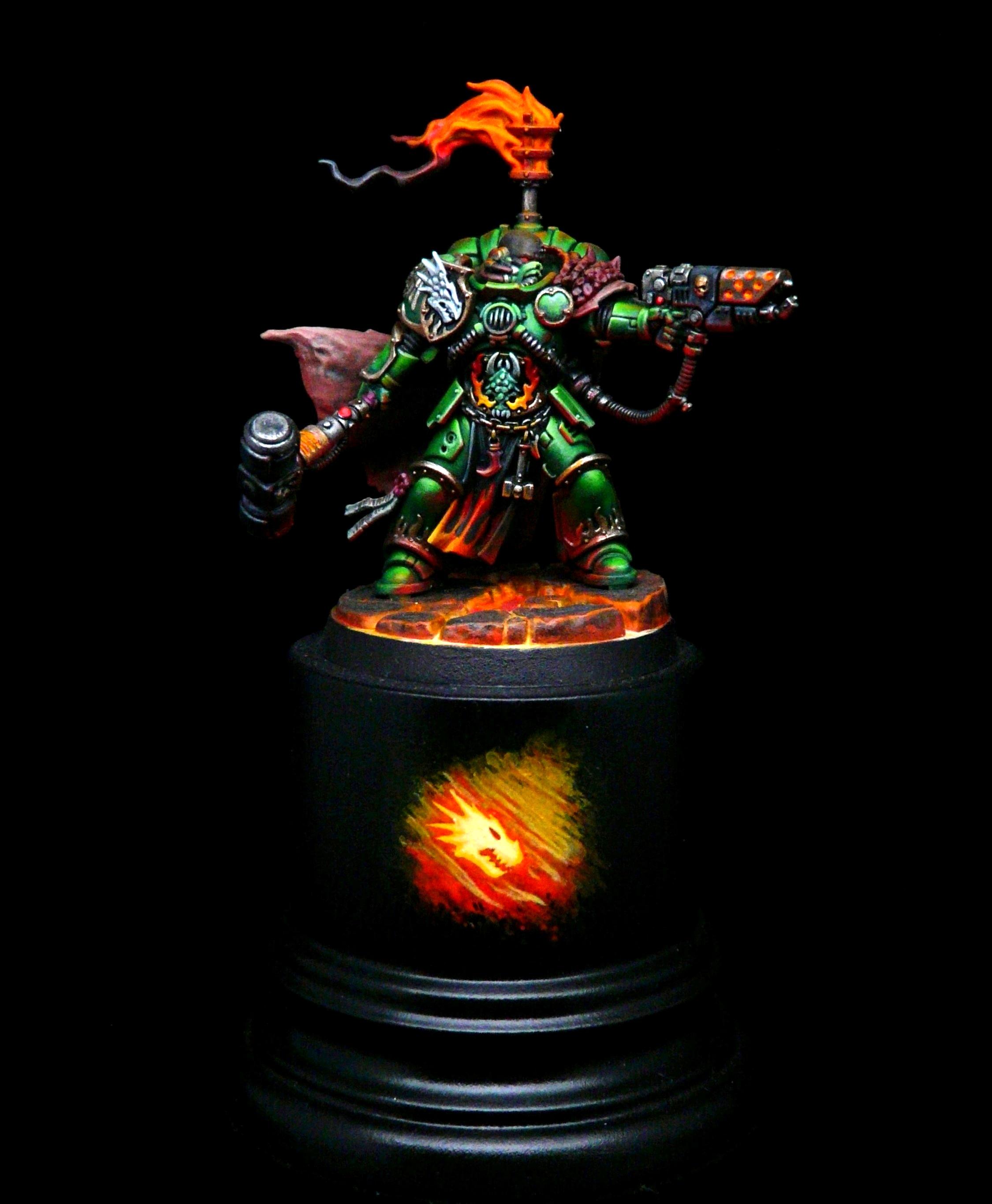 Adeptus Astartes, Adrax Agatone, Primaris, Salamanders, Space Marines, Thunder Hammer