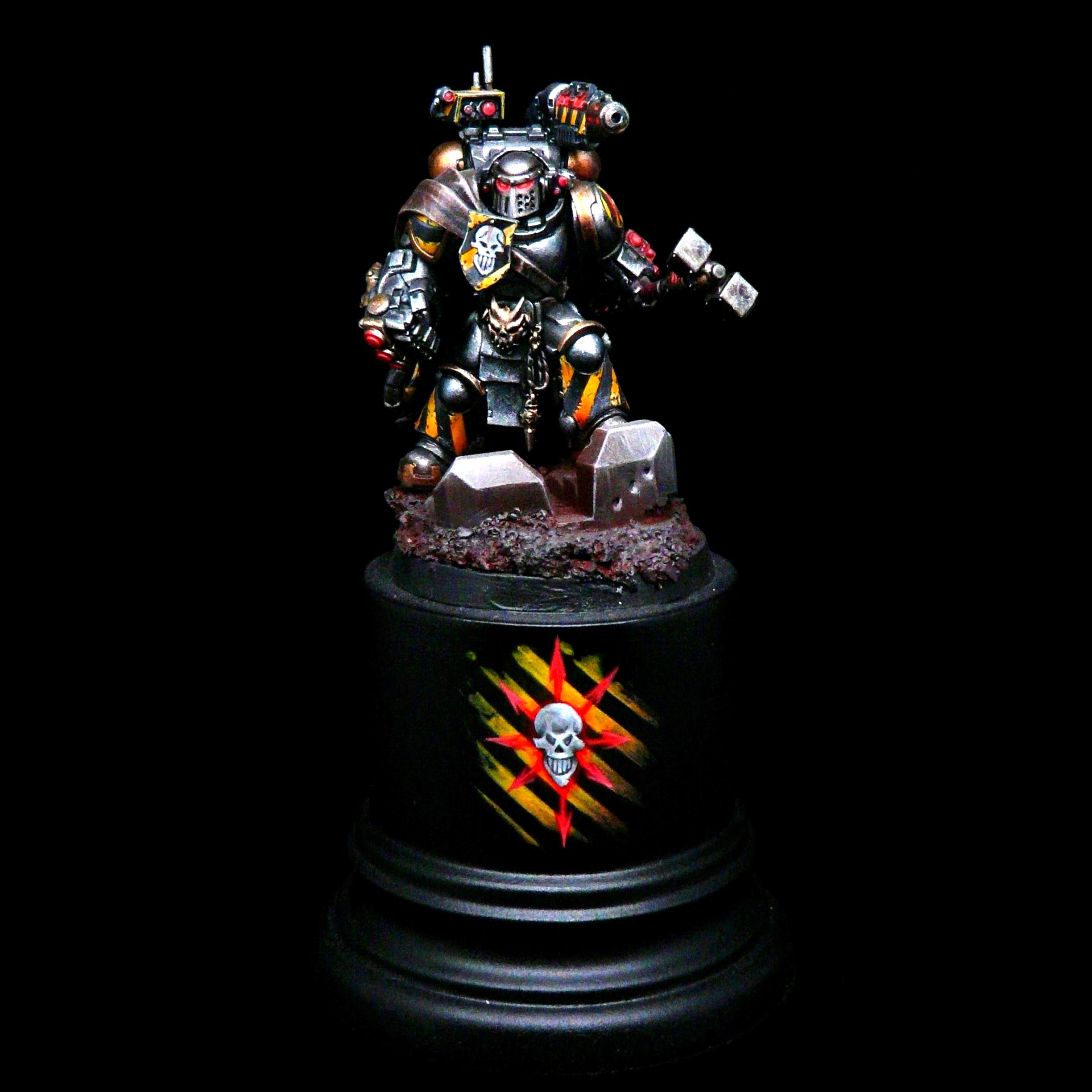 Chaos Space Marines, Hereticus Astartes, Iron Warriors, Thunder Hammer, Warsmith