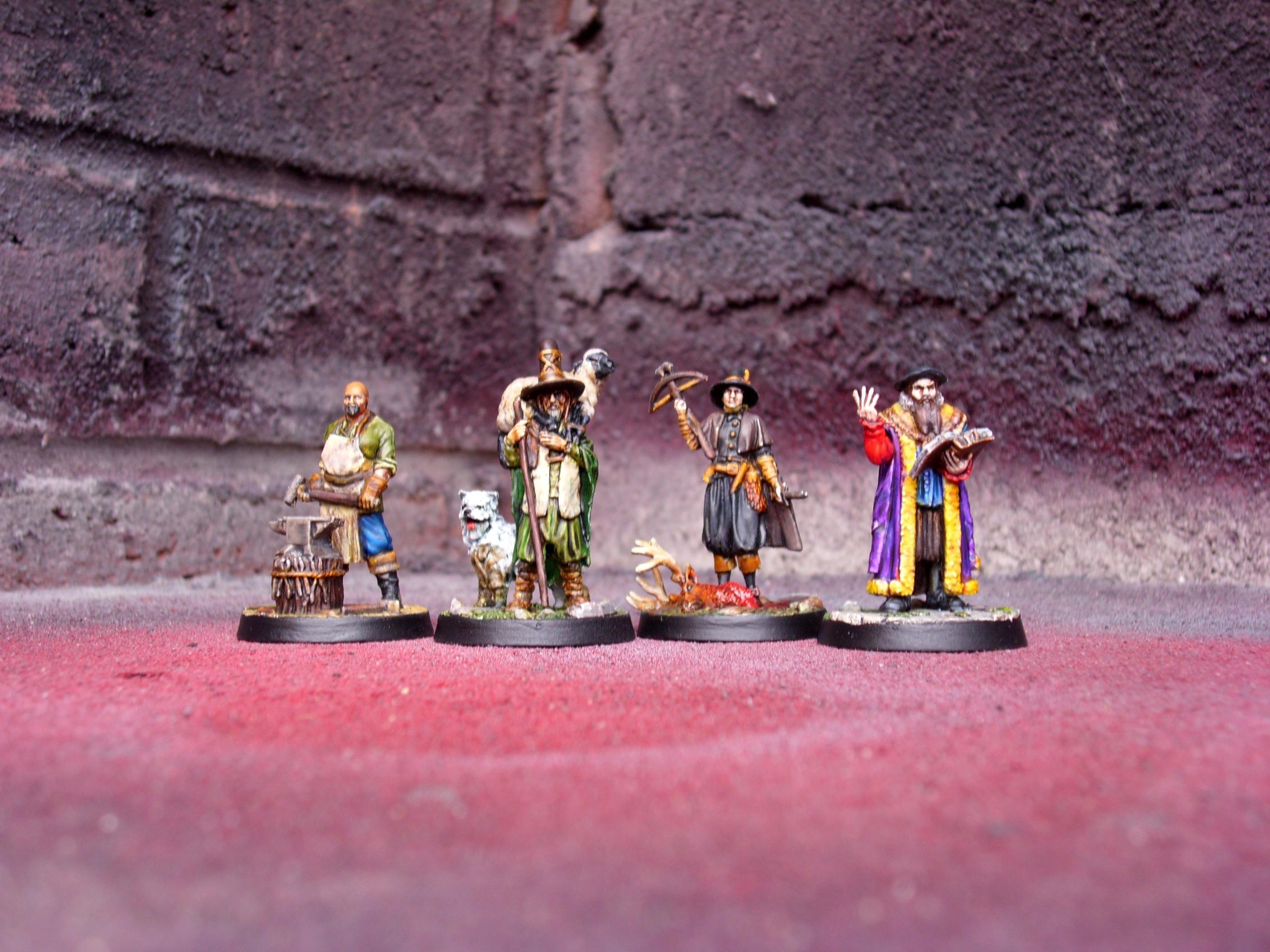 Blacksmith, Burgher, Humans, Huntress, Npcs, Rpg, Shepherd, Solomon Kane, Solomon Kane Board Game